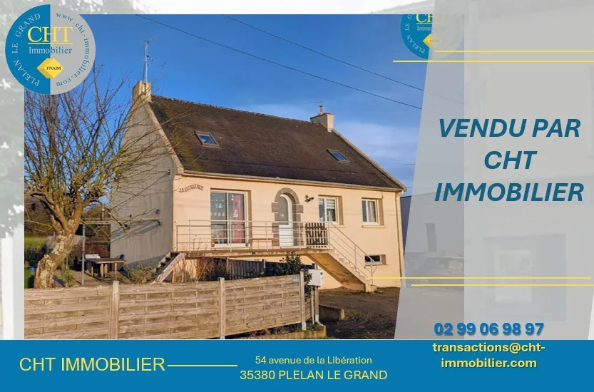 Maison familiale avec 5 chambres à Guer, secteur Bellevue, proche commodités