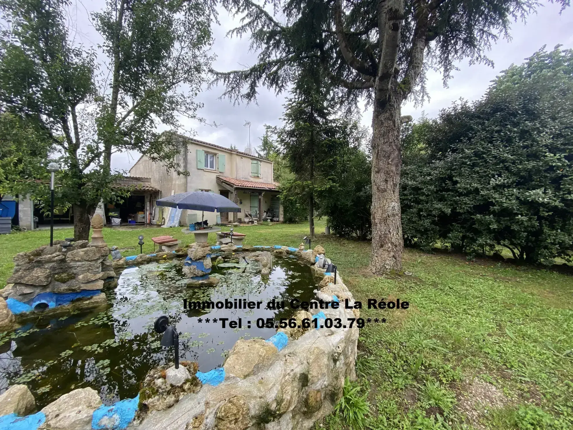 Maison à vendre avec piscine et jardin de 2185 m² près de La Réole