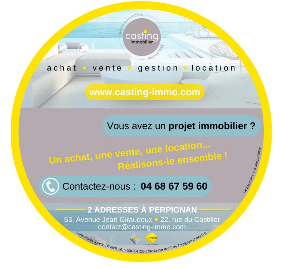 Maison de ville familiale de 178 m² avec jardin et garage à Perpignan 