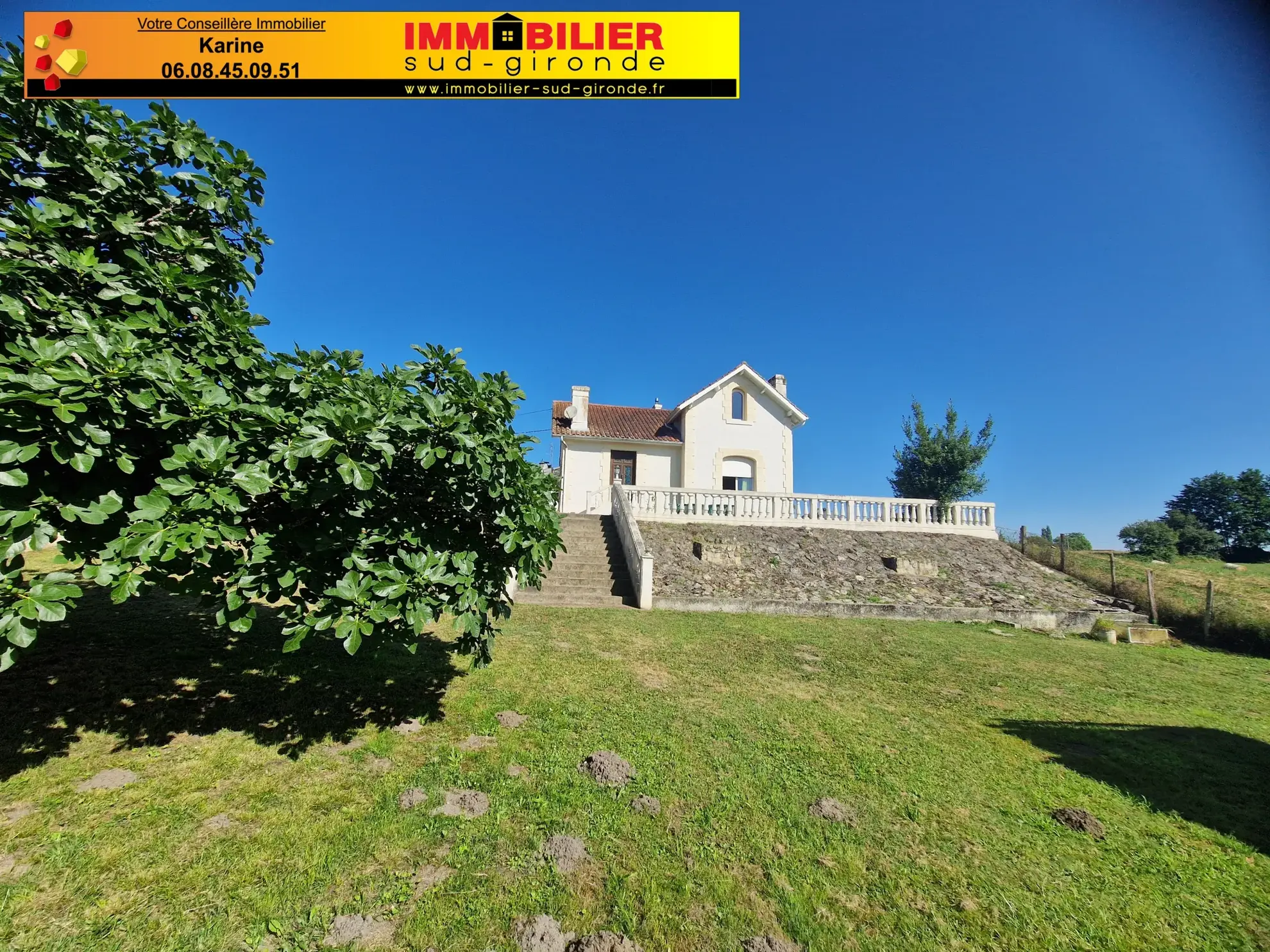 Maison Arcachonnaise à Bazas avec terrasse et parc sur 1349 m²