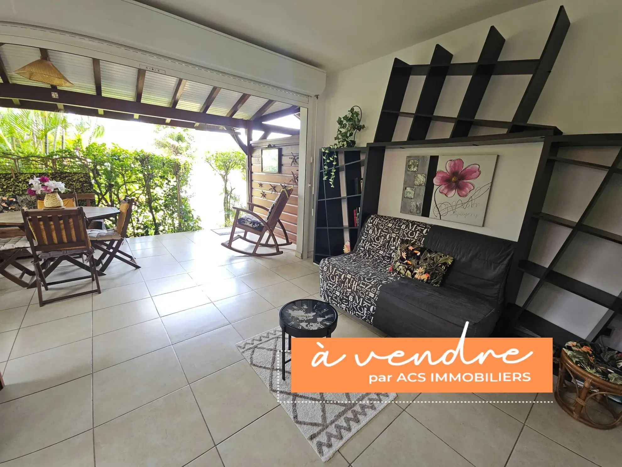 Appartement F2 avec terrasse et garage dans résidence avec piscine aux Trois-Ilets