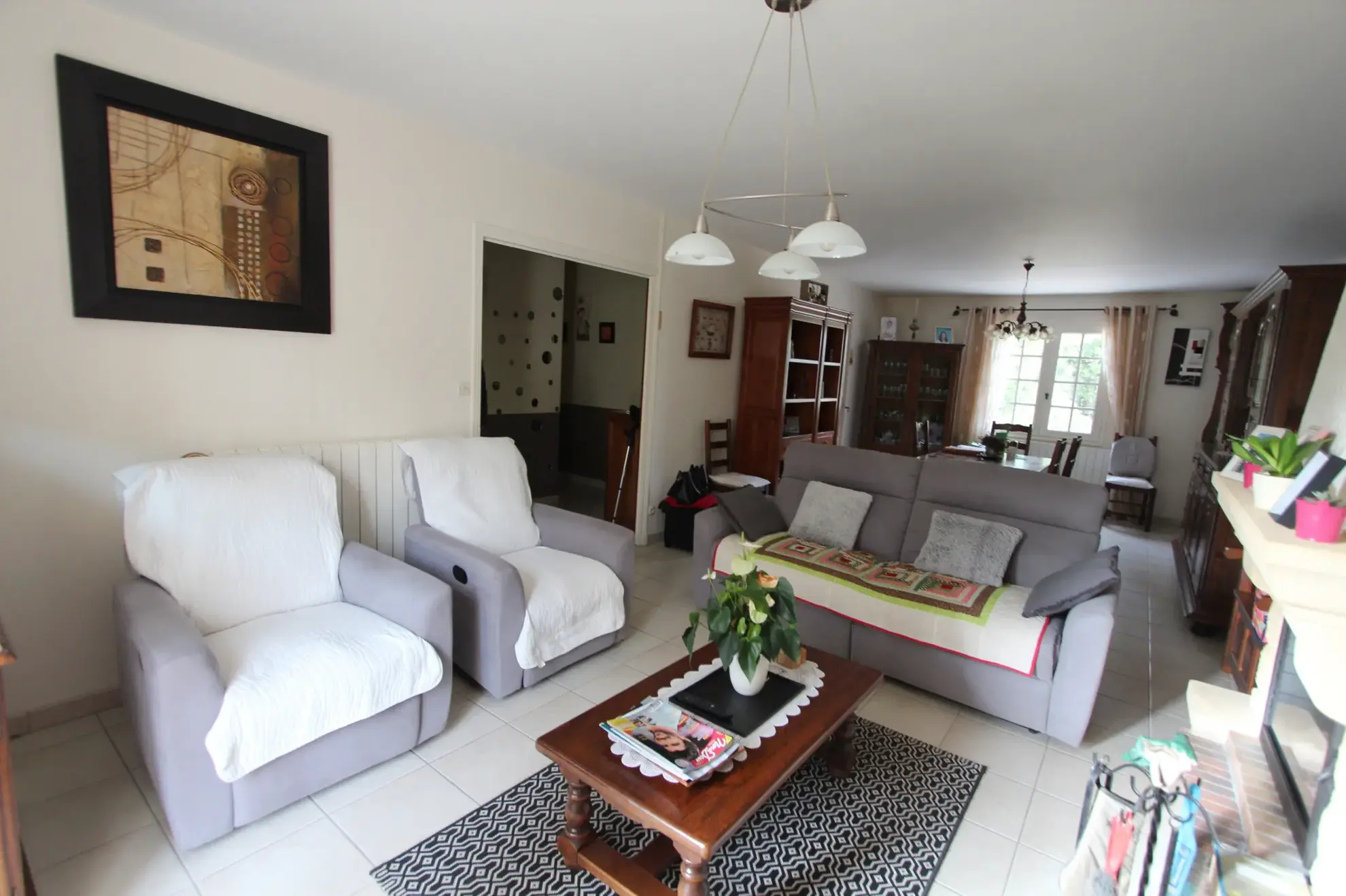 Belle maison jumelée de 3/4 pièces avec jardin à Wittelsheim 