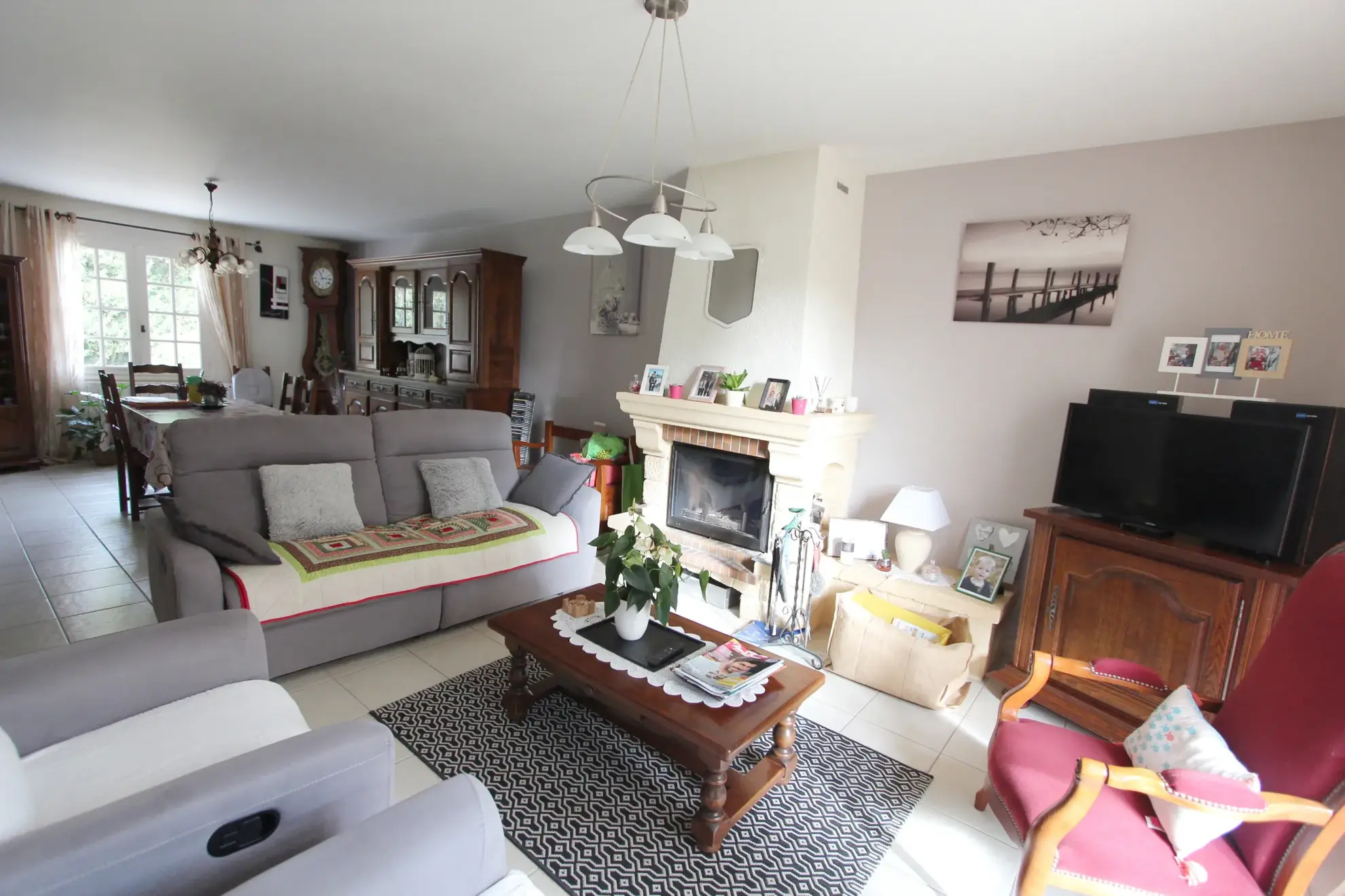 Belle maison jumelée de 3/4 pièces avec jardin à Wittelsheim 