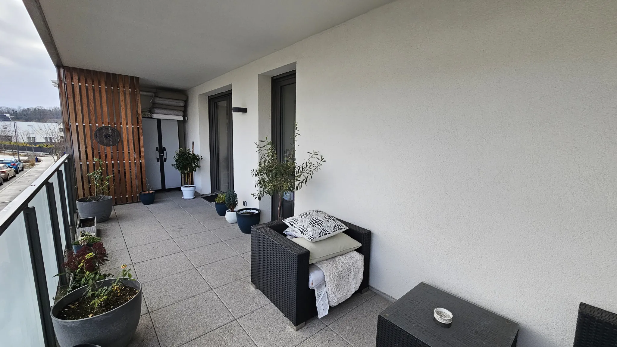 Achat appartement F2 récent à Sierentz avec terrasse et garage 