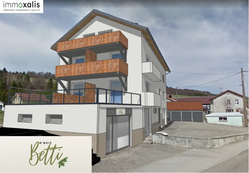 Surface brute de 55 m² à vendre au centre du village de Mouthe