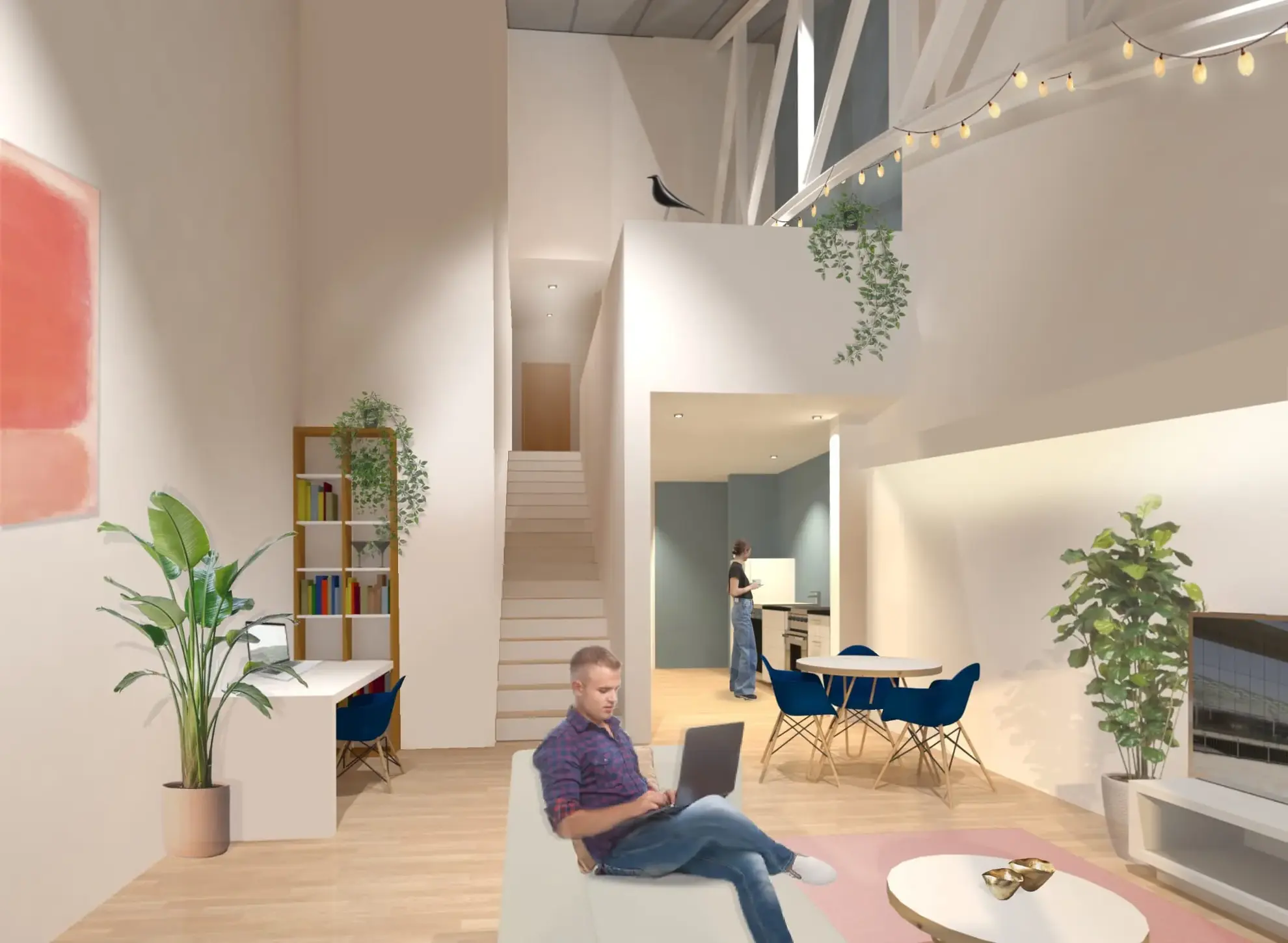 Superbe duplex neuf de 83 m2 avec terrasse à Mulhouse, quartier industriel rénové 