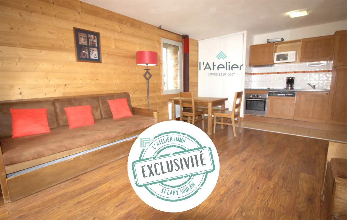 Appartement à vendre avec piscine et vue sur les pistes à Saint-Lary