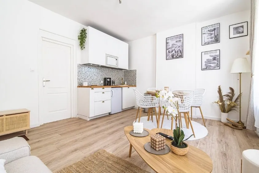 Appartement T2 meublé à vendre à Reims, secteur Jean Jaurès / Cernay 
