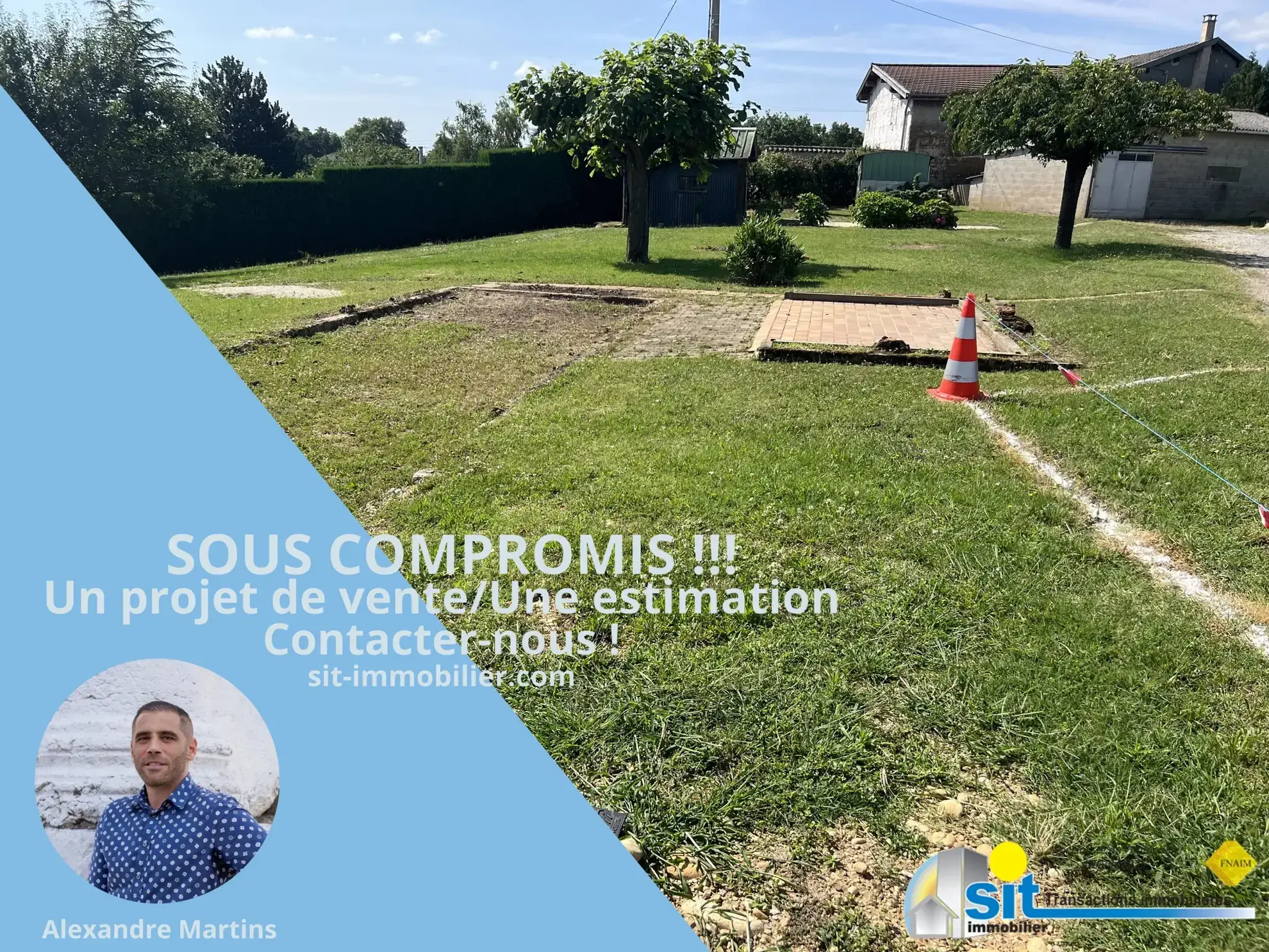 Terrain constructible avec dépôt en dur à Seyssuel, Vienne 