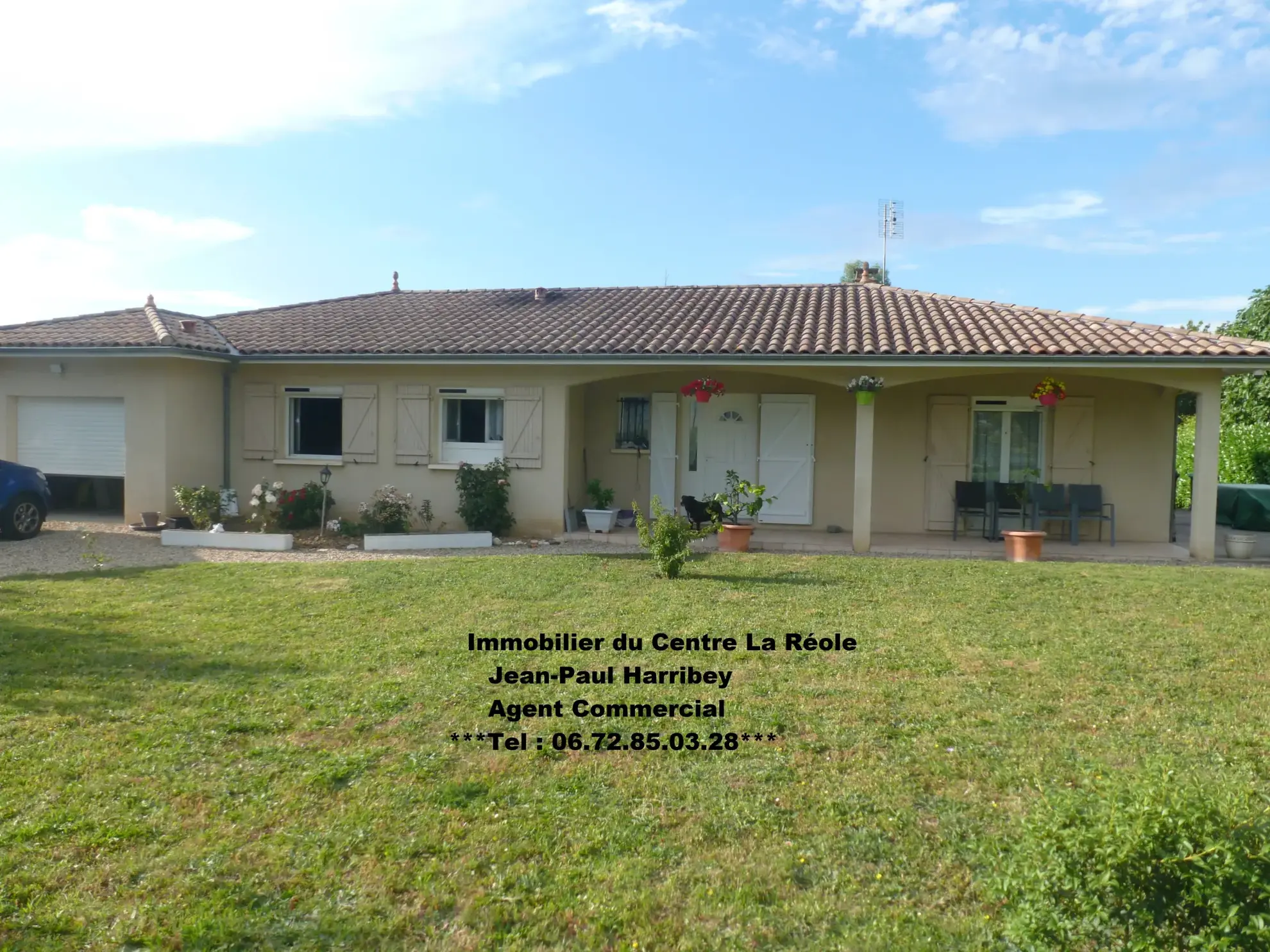 Maison de plain-pied à vendre à Marmande avec garage et jardin clos