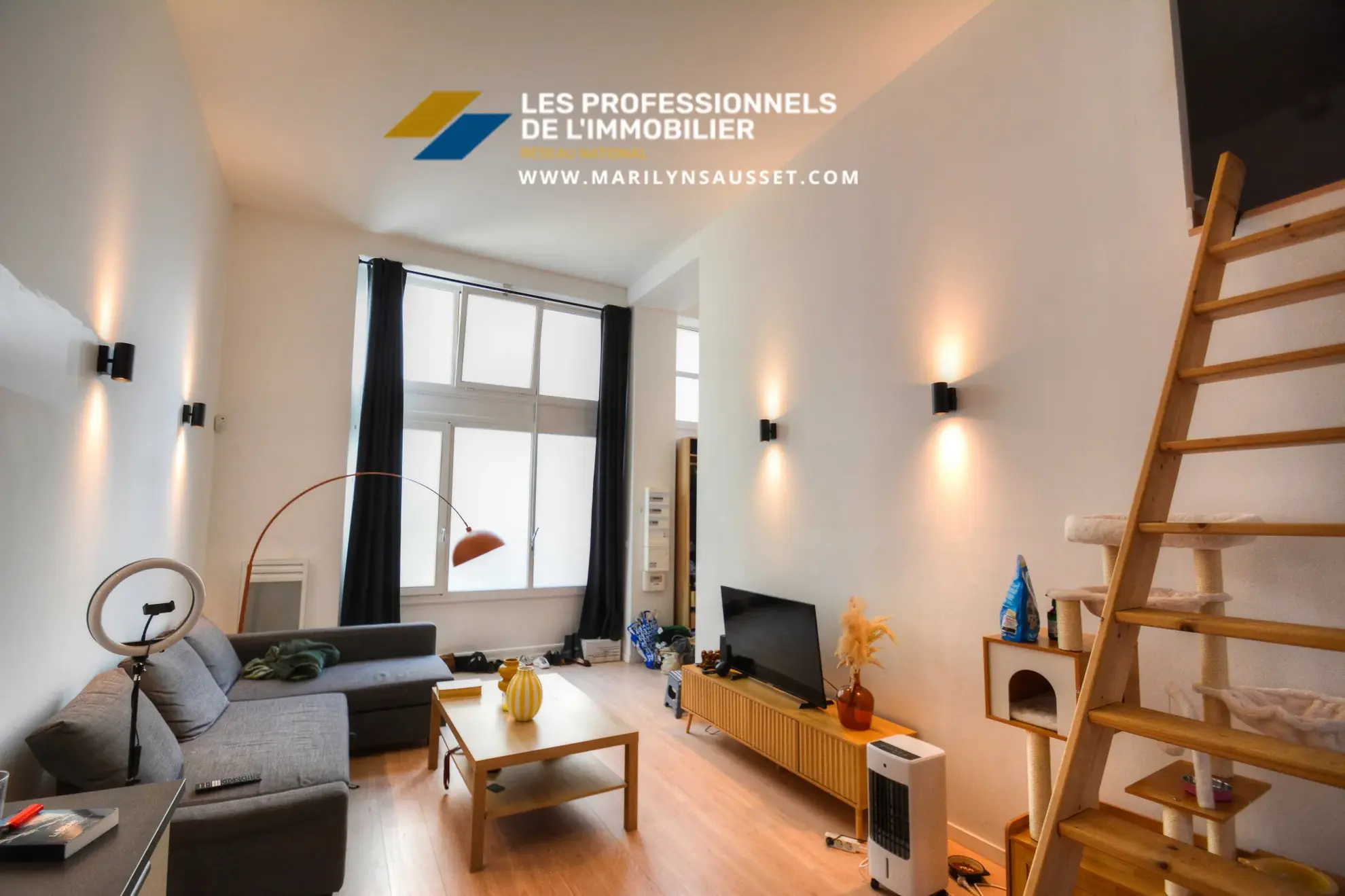 Appartement loft de 50 m² à Lyon 3, rénové, lumineux, au pied de Part-Dieu