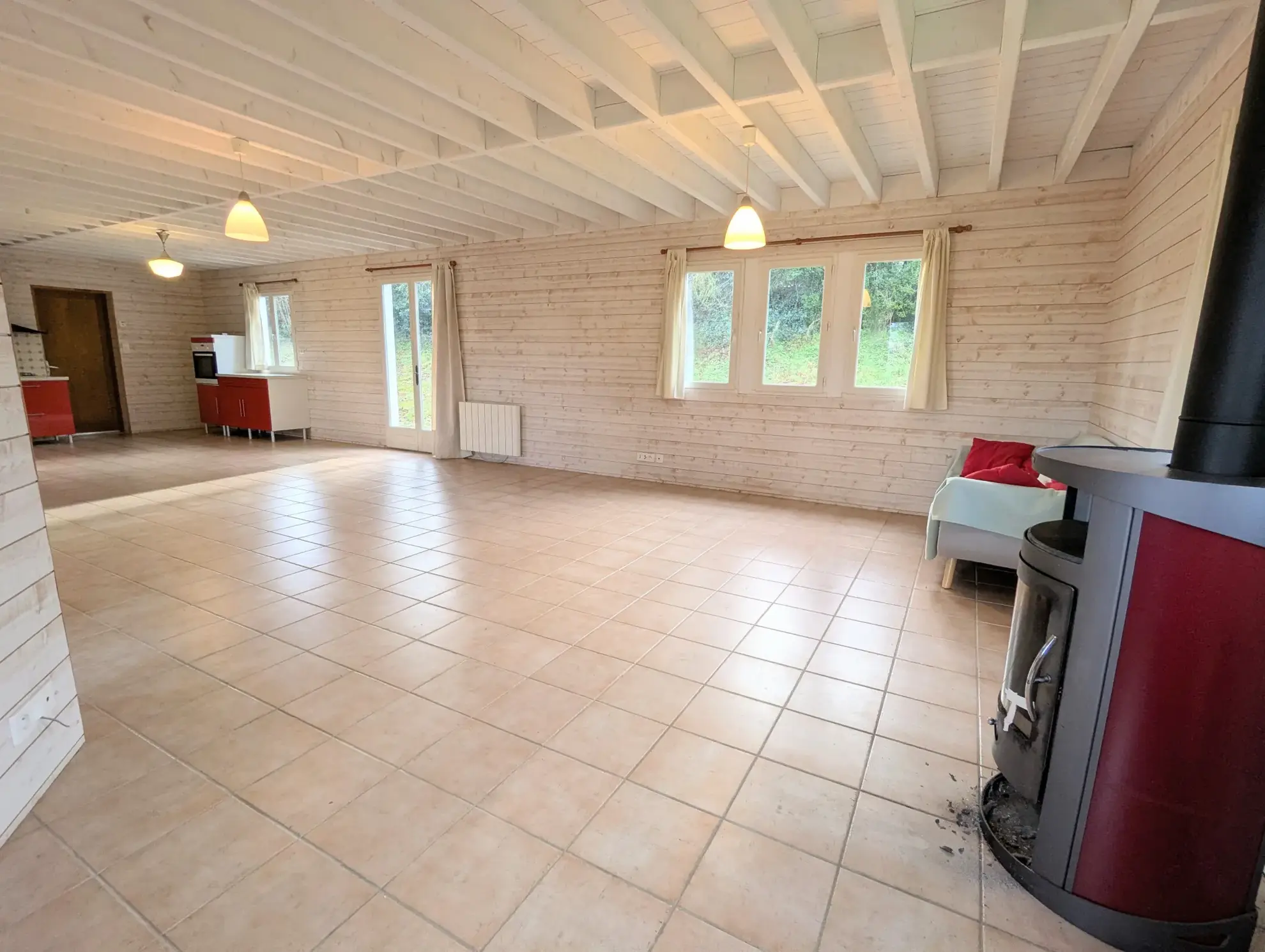 Maison contemporaine en ossature bois avec 4 chambres à Saint Malo de Beignon 