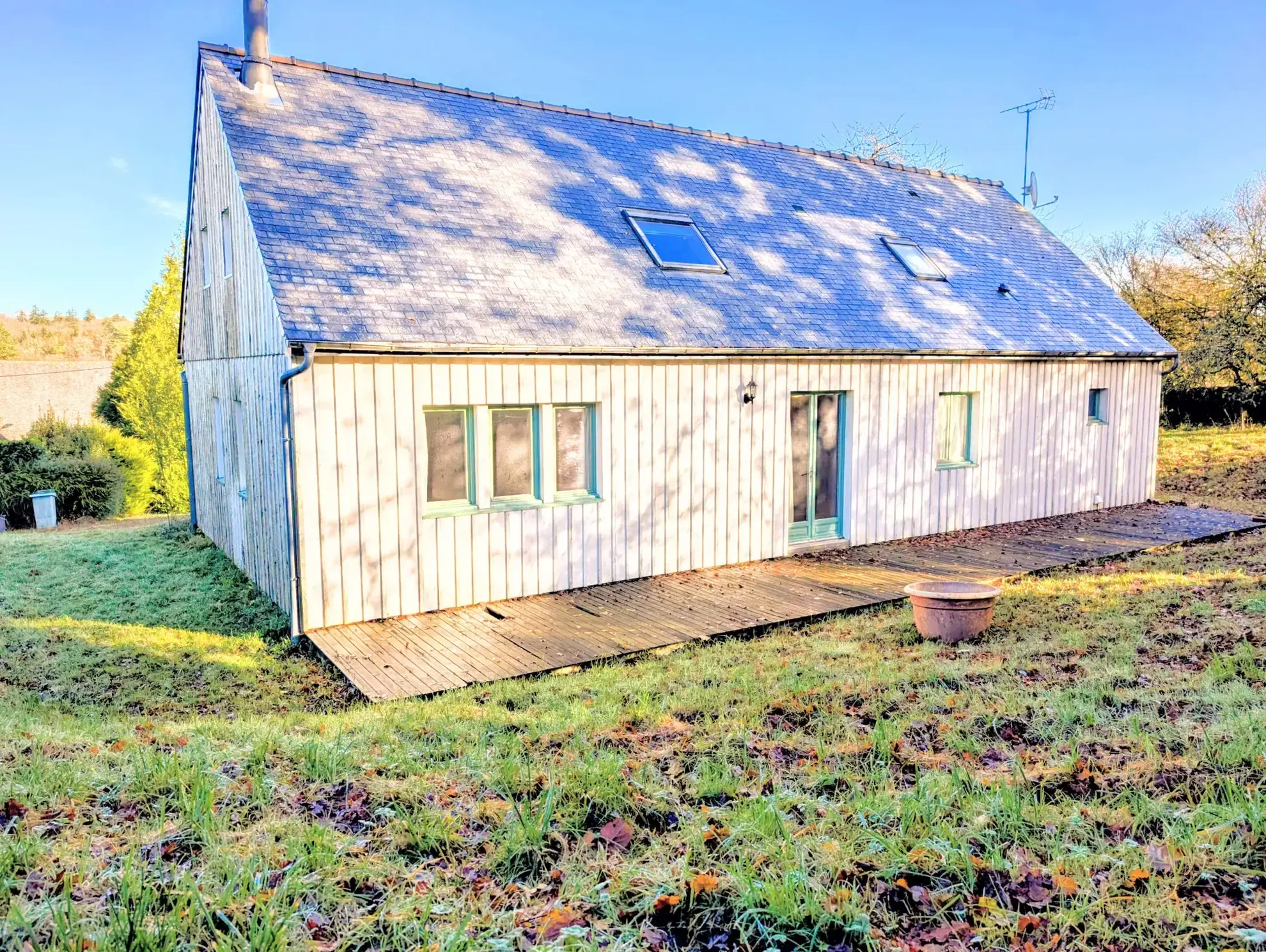 Maison contemporaine en ossature bois avec 4 chambres à Saint Malo de Beignon