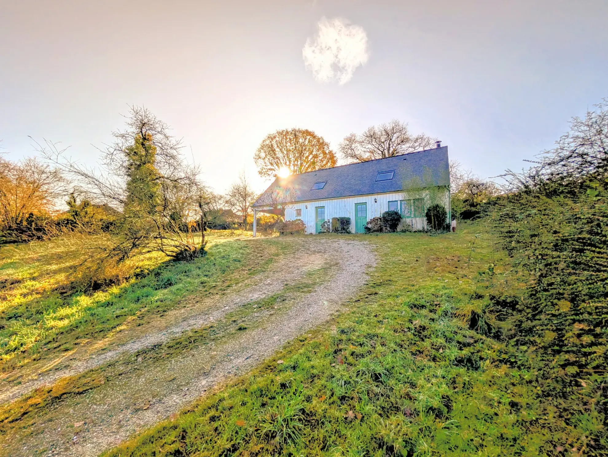 Maison contemporaine en ossature bois avec 4 chambres à Saint Malo de Beignon 
