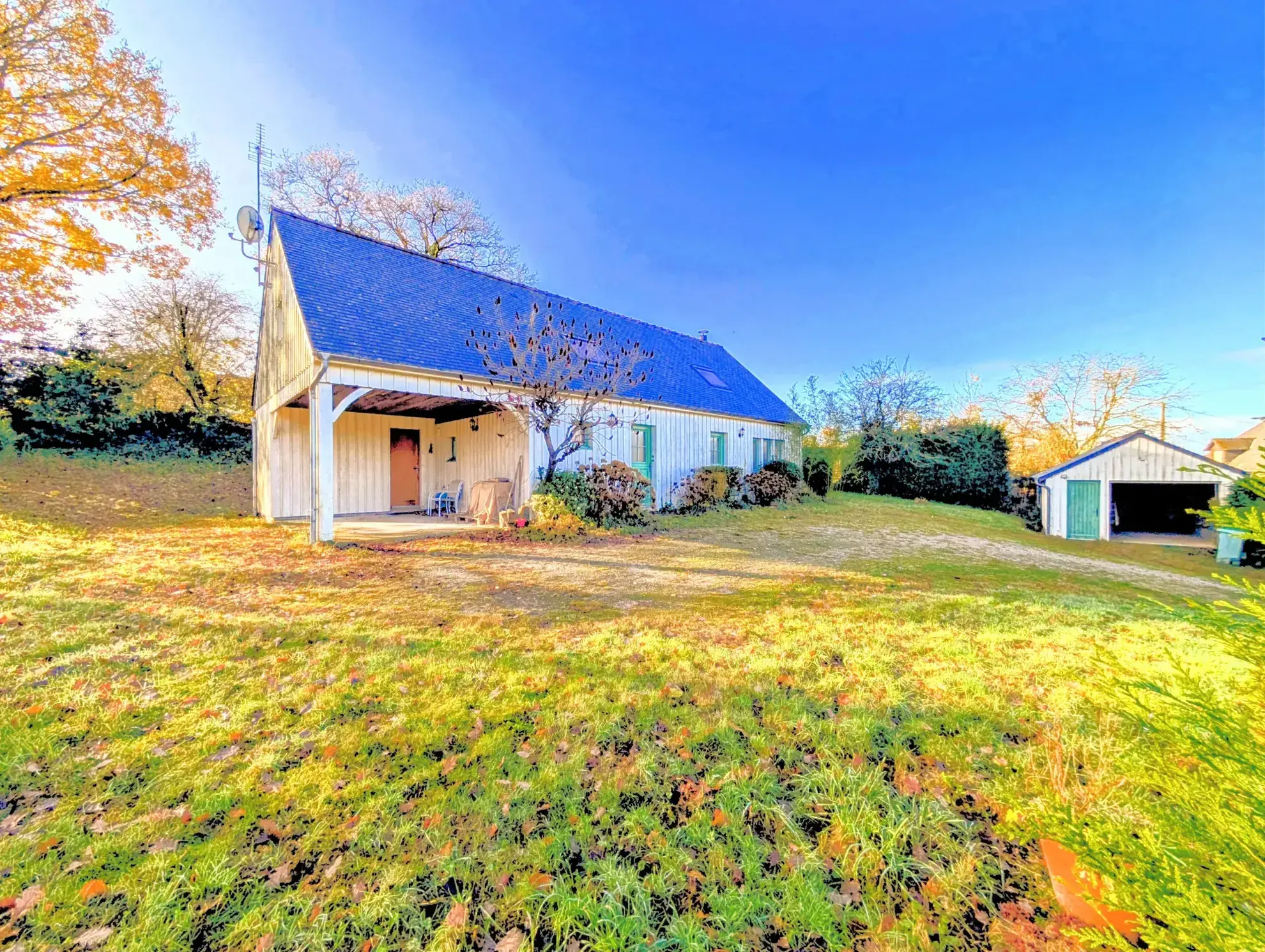 Maison contemporaine en ossature bois avec 4 chambres à Saint Malo de Beignon 