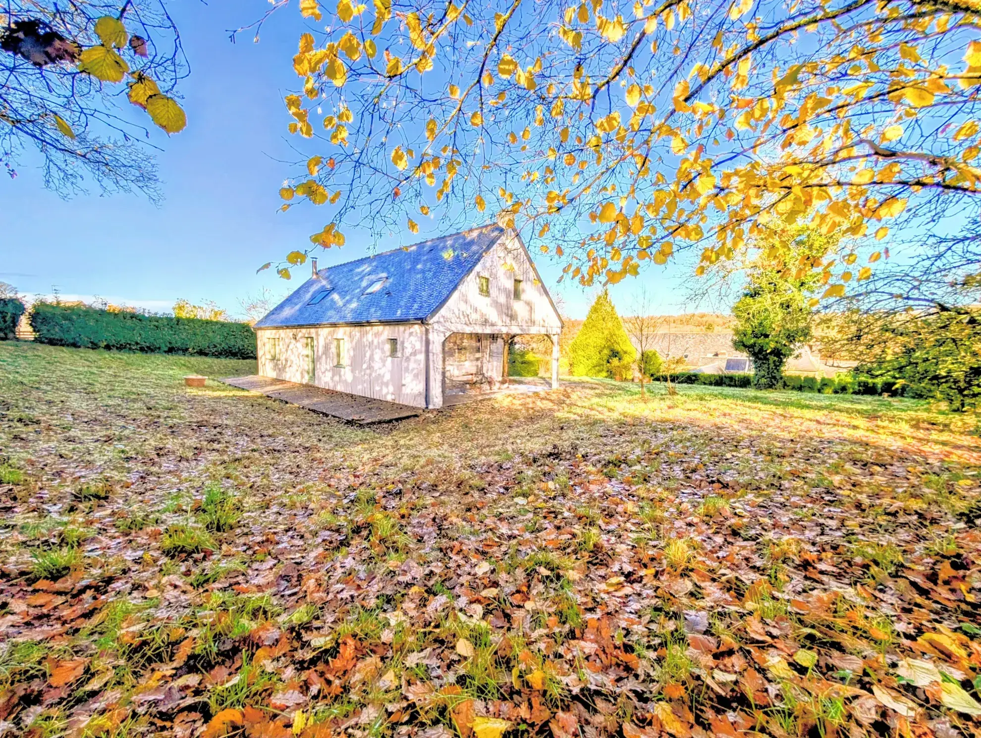 Maison contemporaine en ossature bois avec 4 chambres à Saint Malo de Beignon 