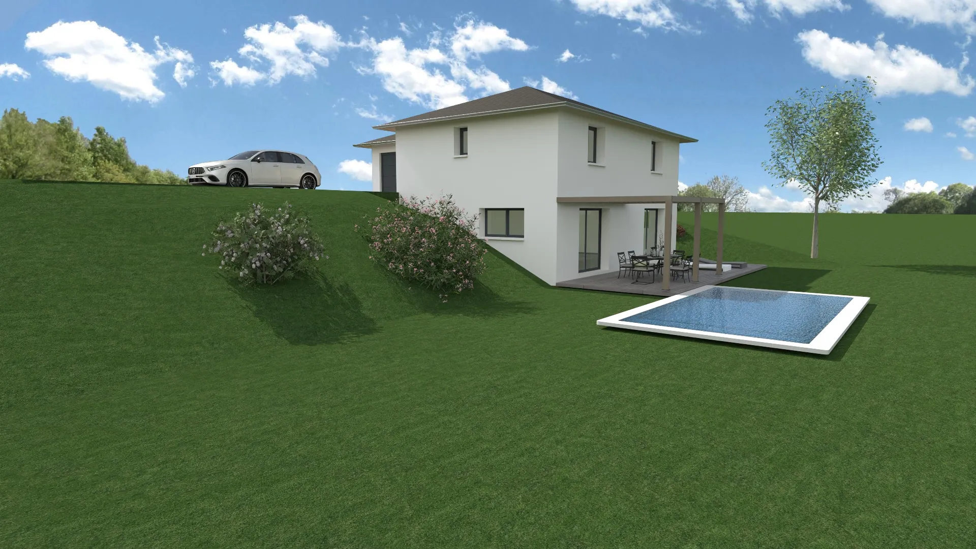 Terrain constructible de 596 m² à Haute-Jarrie avec vue sur golf et montagnes 