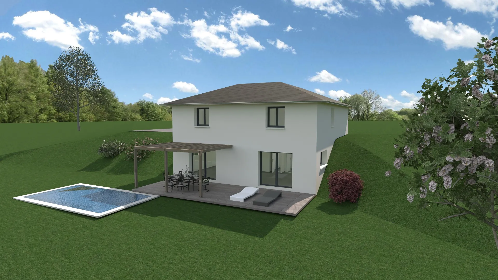 Terrain constructible de 596 m² à Haute-Jarrie avec vue sur golf et montagnes 