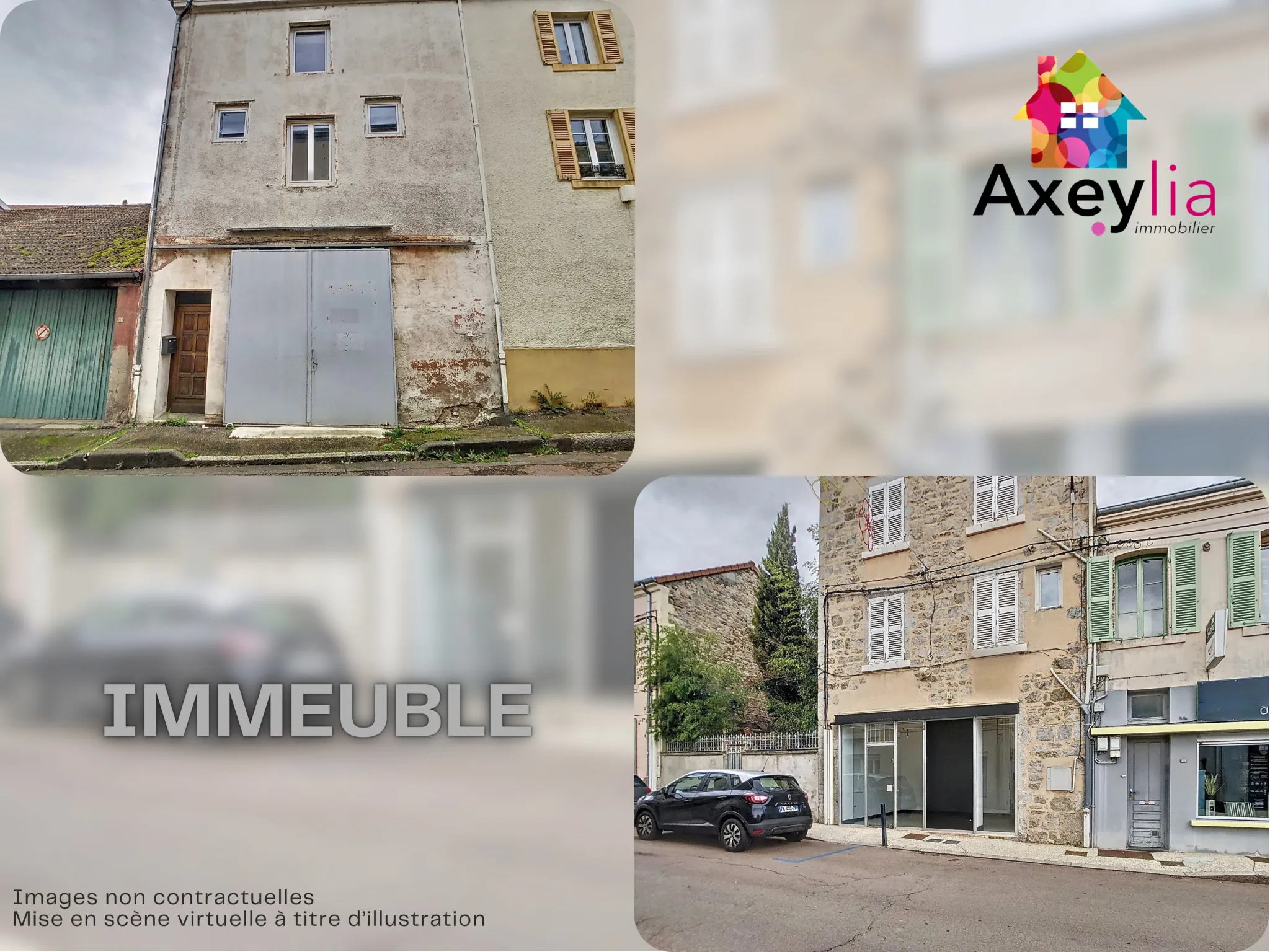 Immeuble à vendre à Renaison avec plusieurs espaces habitables et potentiel d’aménagement