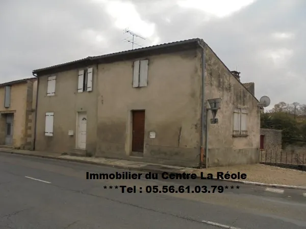 Achat maison de ville de 37 m² à La Réole avec garage et rentabilité locative