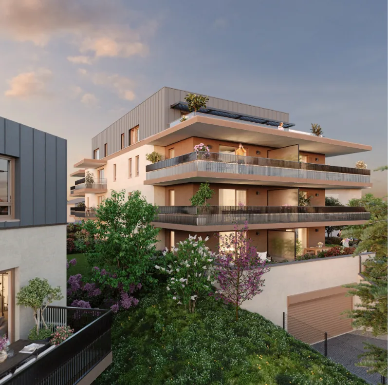 Programme neuf Le Domaine de l'Ermitage à Thonon-les-Bains avec Vue sur le Lac 