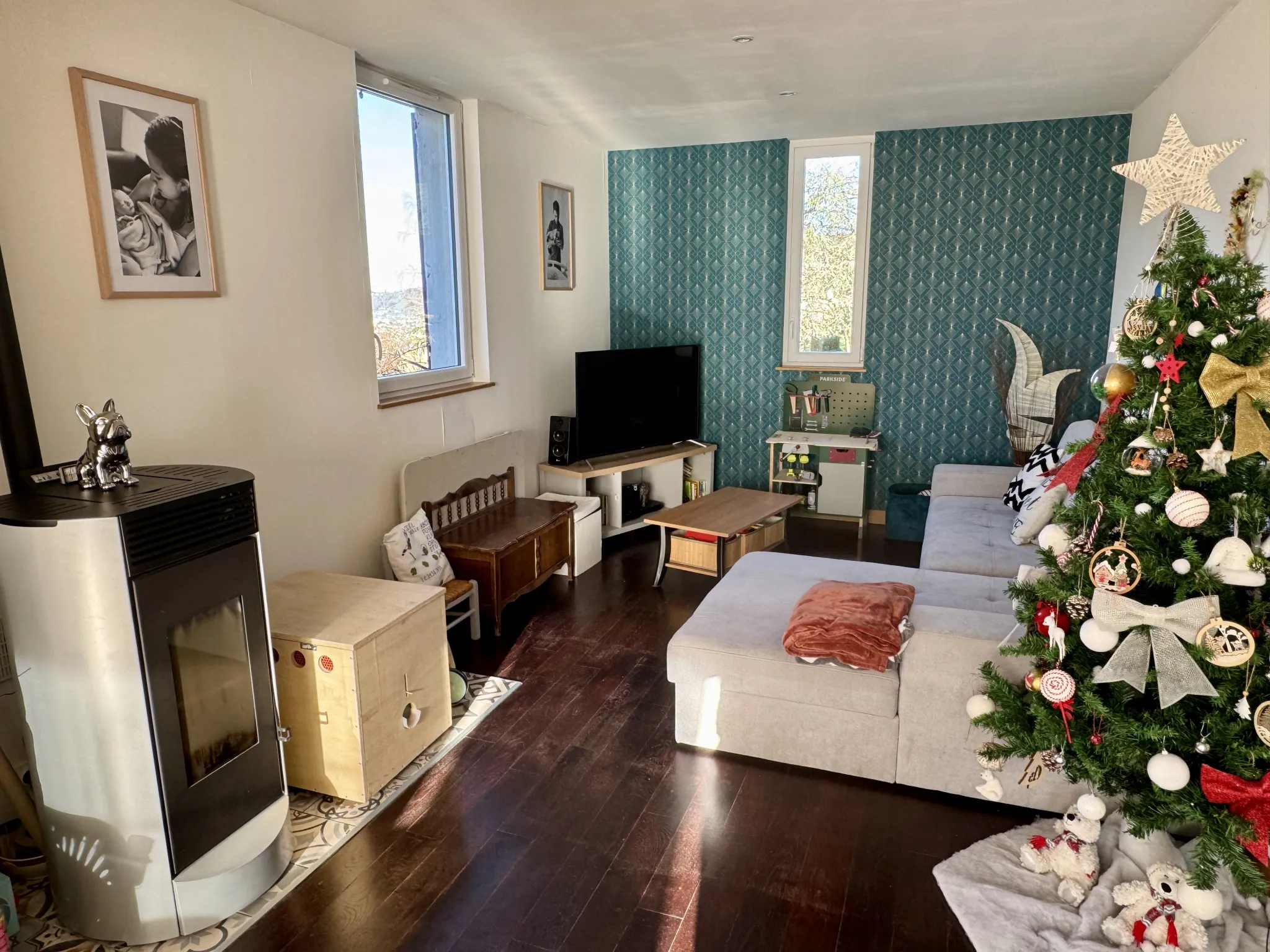 Charmante maison en pierres rénovée de 72 m² à Brive avec terrain et garage 