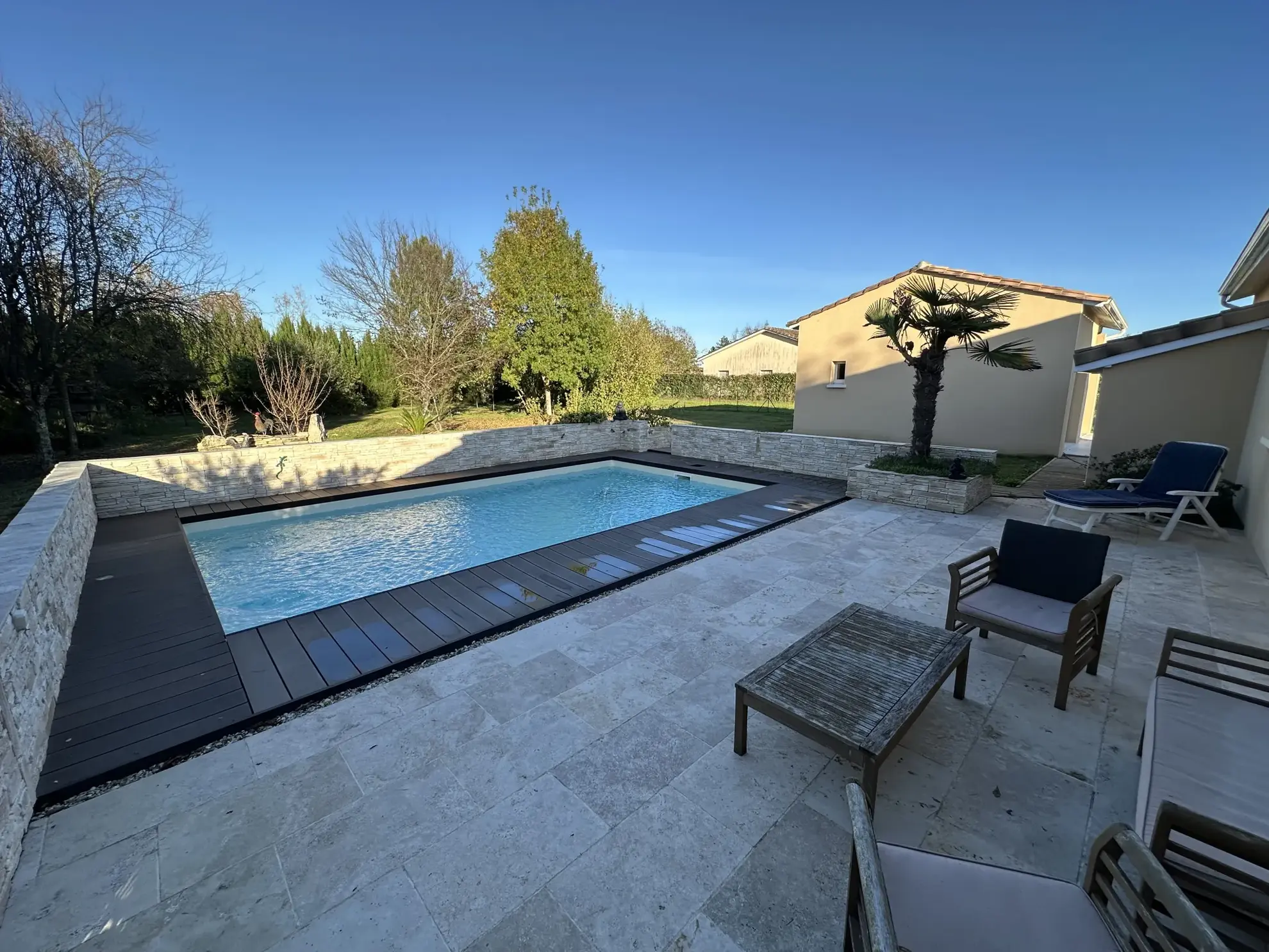Maison contemporaine avec piscine à Beaupuy - Plain-pied, 3 chambres, proche du lac