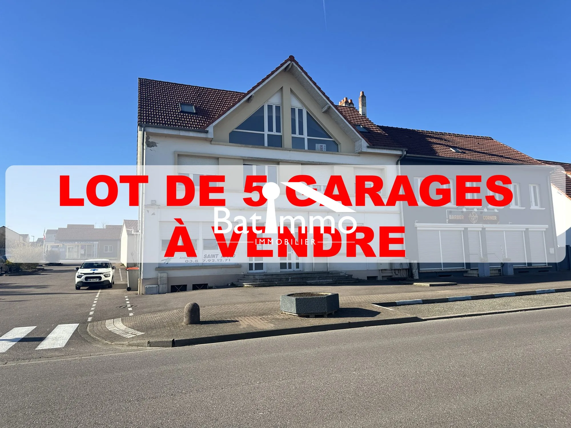 Lot de 5 garages à vendre à Folschviller, opportunité d'investissement