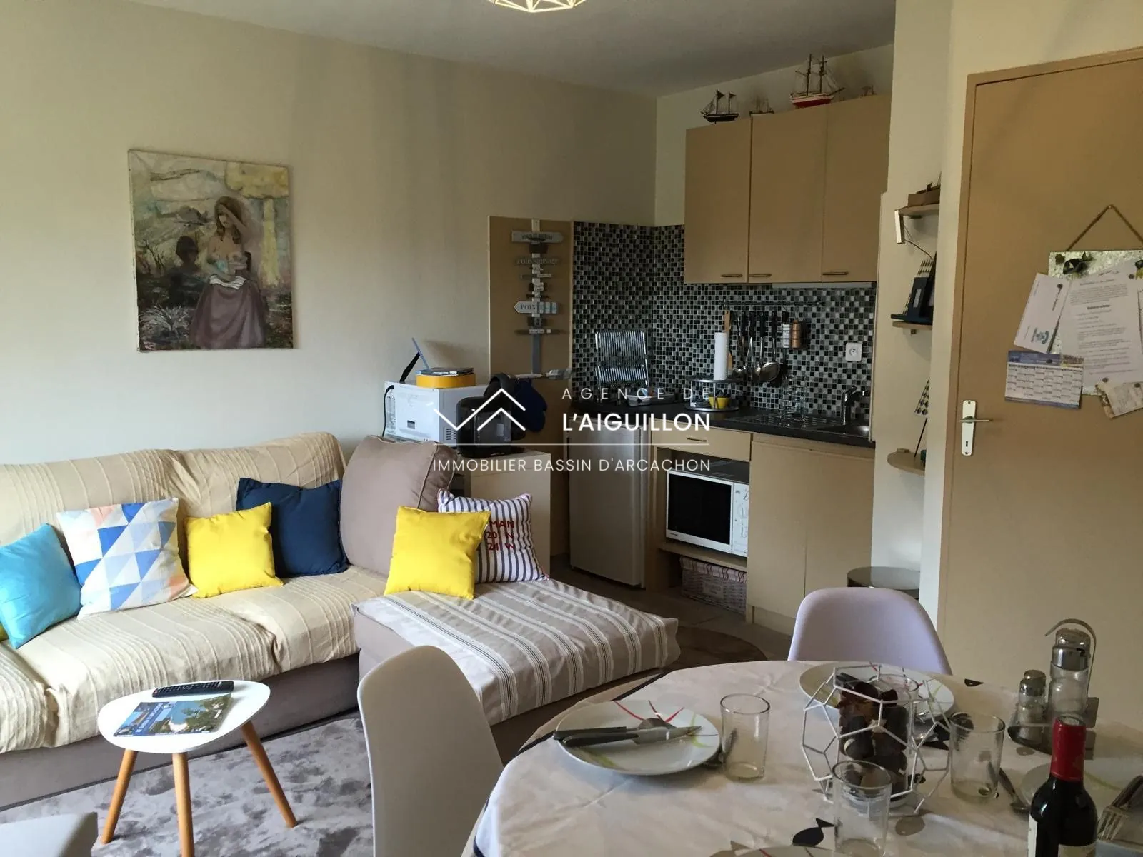 Appartement T1 bis à Arcachon Aiguillon avec terrasse et parking 