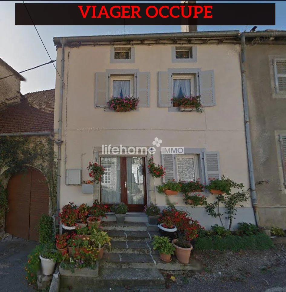 VIAGER OCCUPE Maison de village en viager occupé à Montbozon, 120 m² avec jardin et véranda