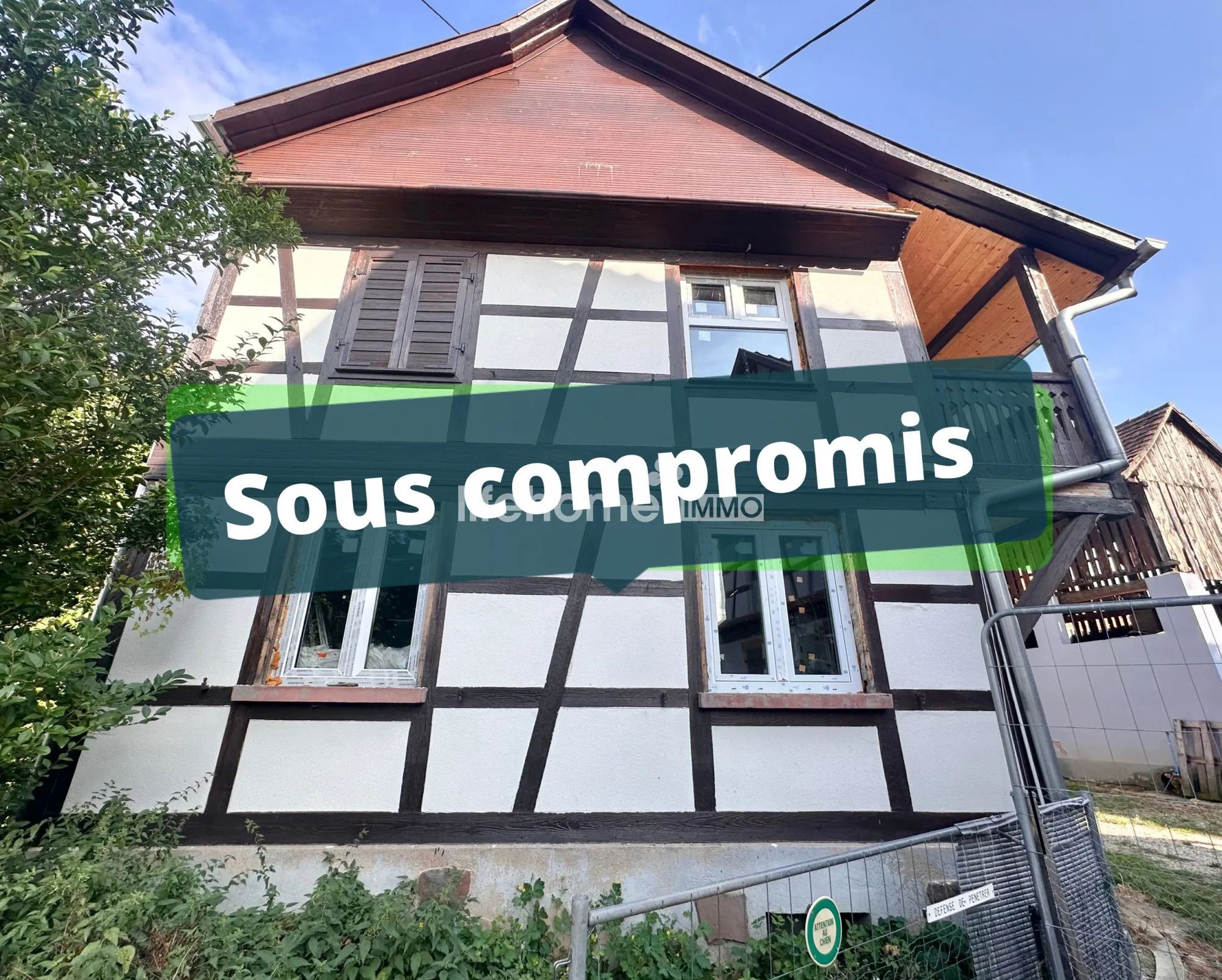 Maison alsacienne à rénover de 110 m² avec dépendance, proche Obernai