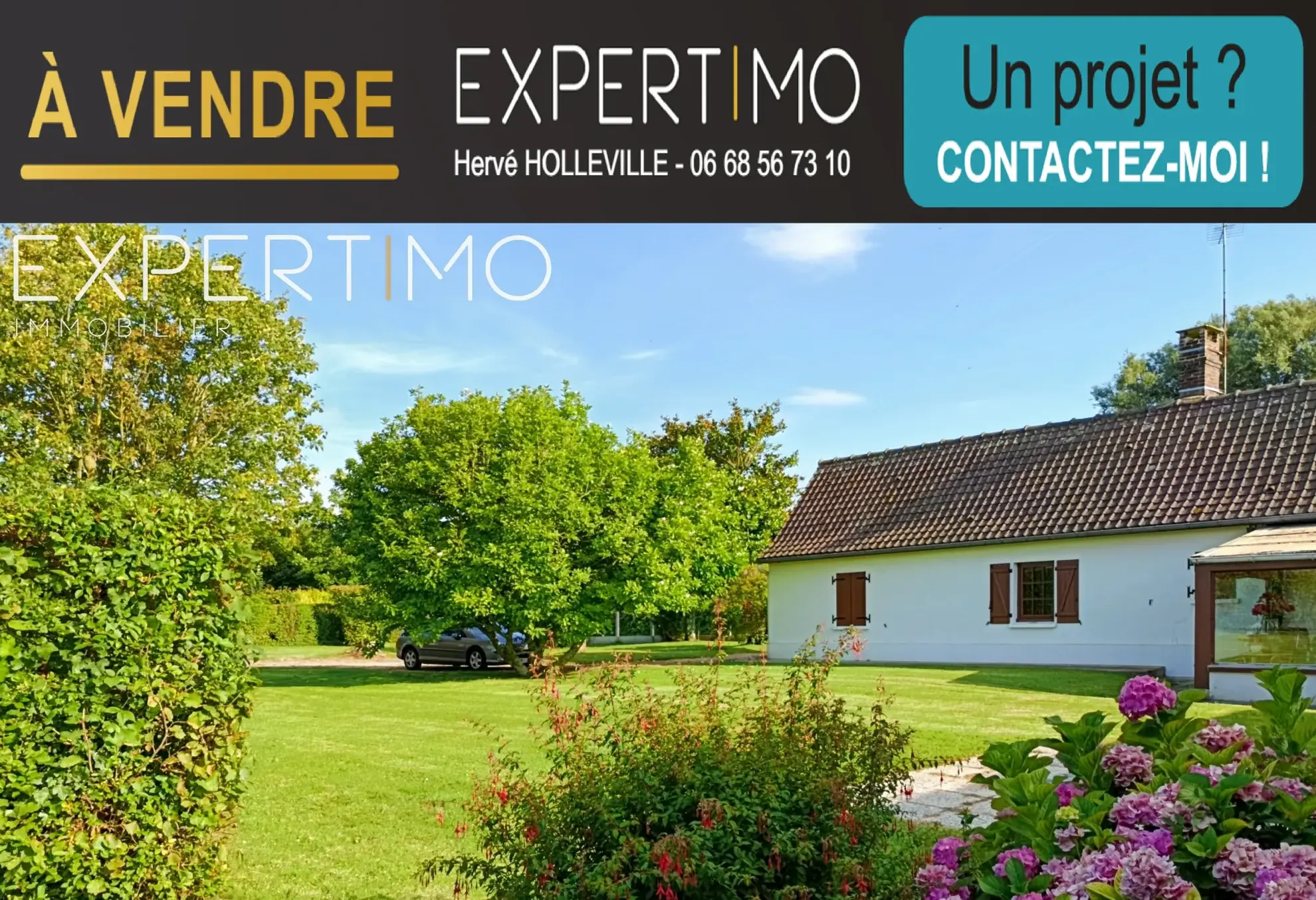 Charmante maison de plain-pied à vendre à proximité de Rue et de la Baie de Somme