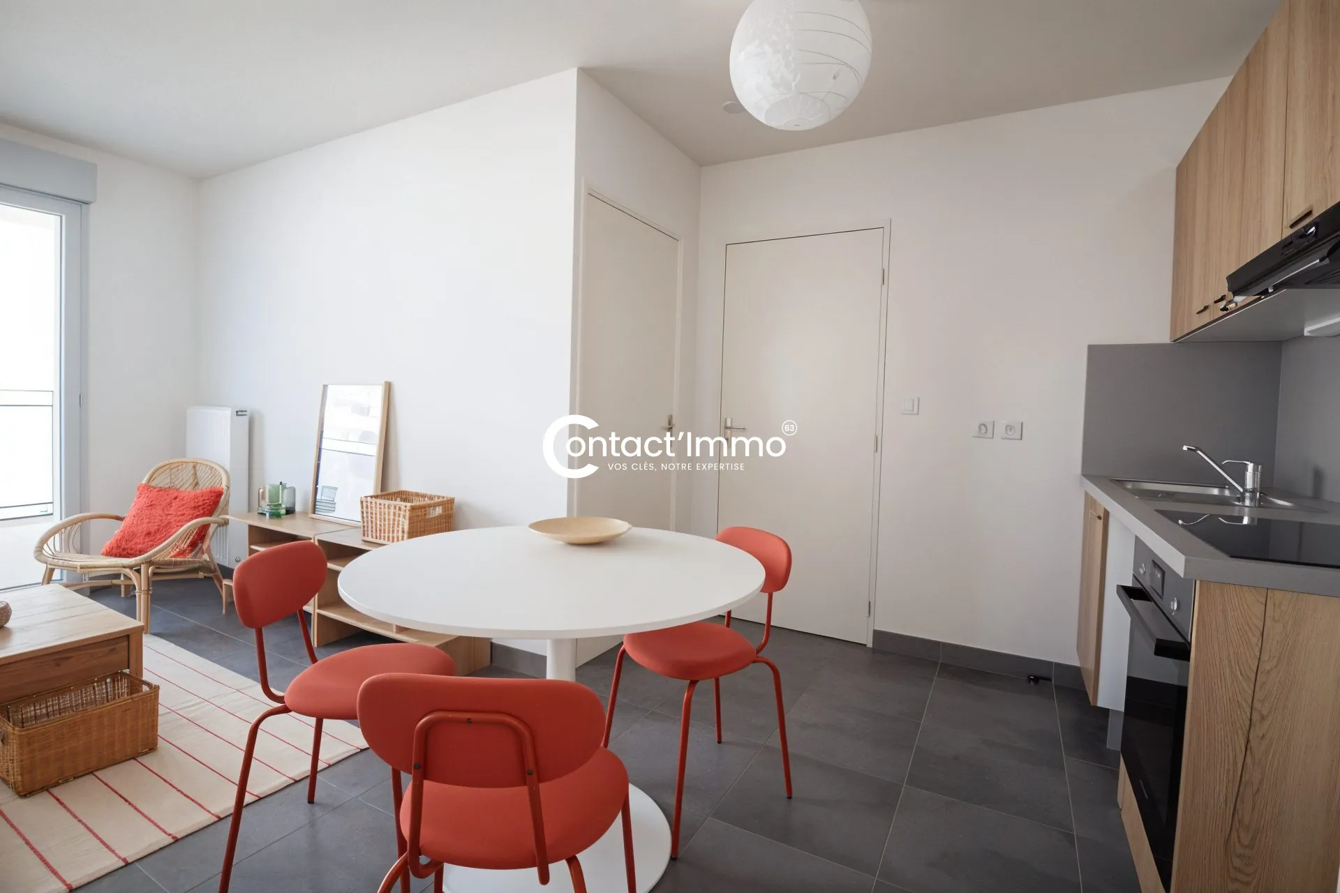 Appartement T2 récent avec terrasse à Clermont-Ferrand limite Cébazat 