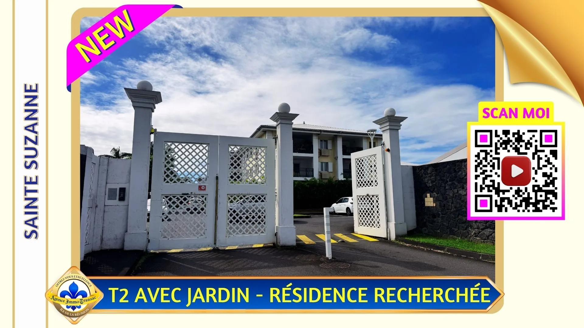 Appartement T2 avec jardin privatif à Sainte-Suzanne, proche commodités