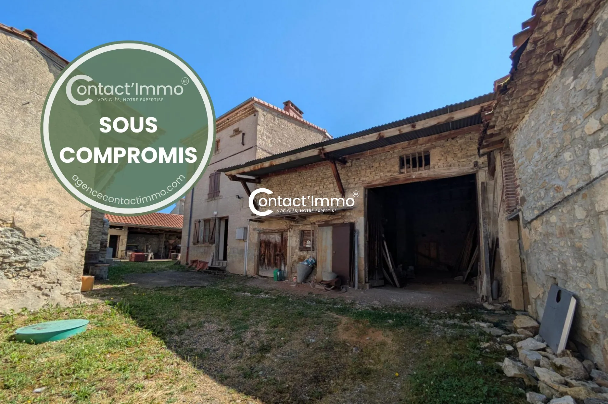 Maison à vendre à Moissat - 4 chambres, dépendances et terrain de 791 m²