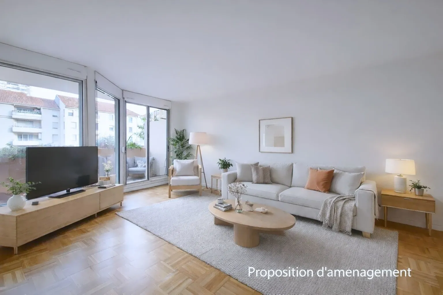 Vente appartement T2 de 60 m² avec balcon à Villeurbanne Gratte-Ciel