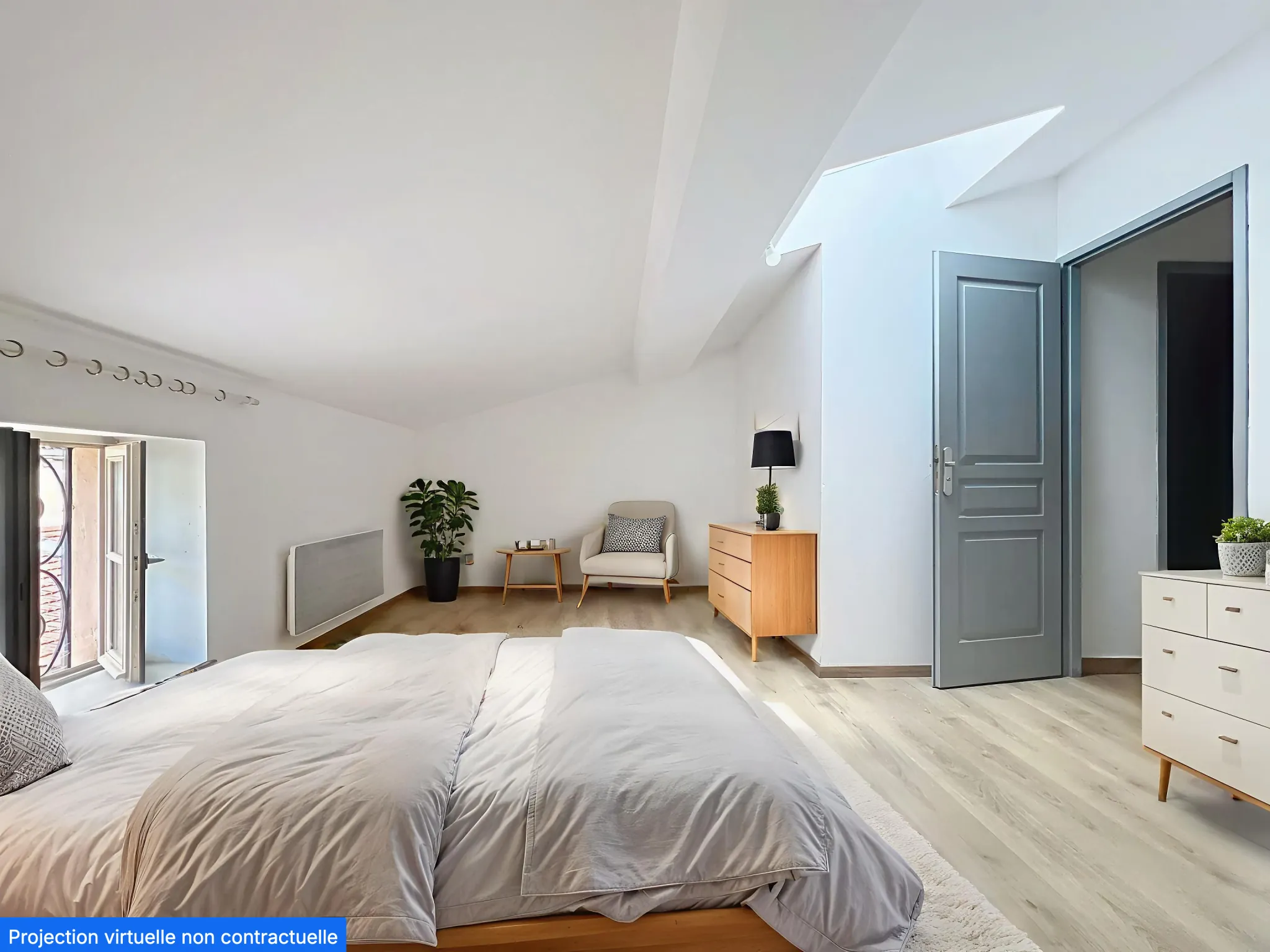 Appartement T3 duplex rénové au dernier étage à Villefranche-sur-Saône 
