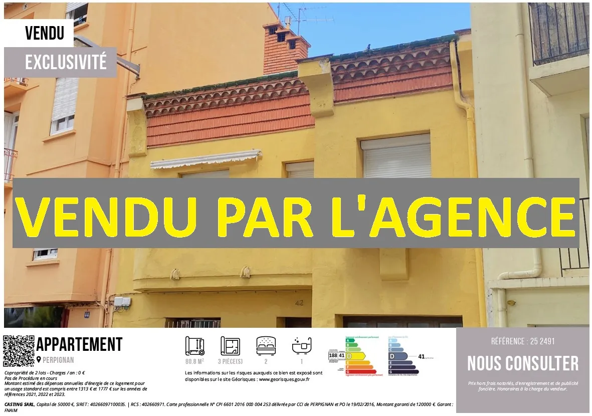 Appartement à rénover avec garage à Perpignan, secteur École Saint-Jean 