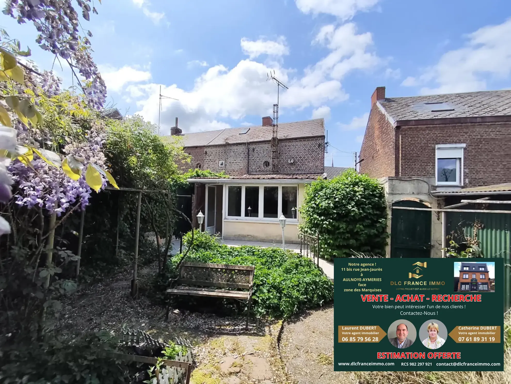 Charmante maison semi-individuelle à Rousies avec garage, terrasse et terrain de 335 m² 