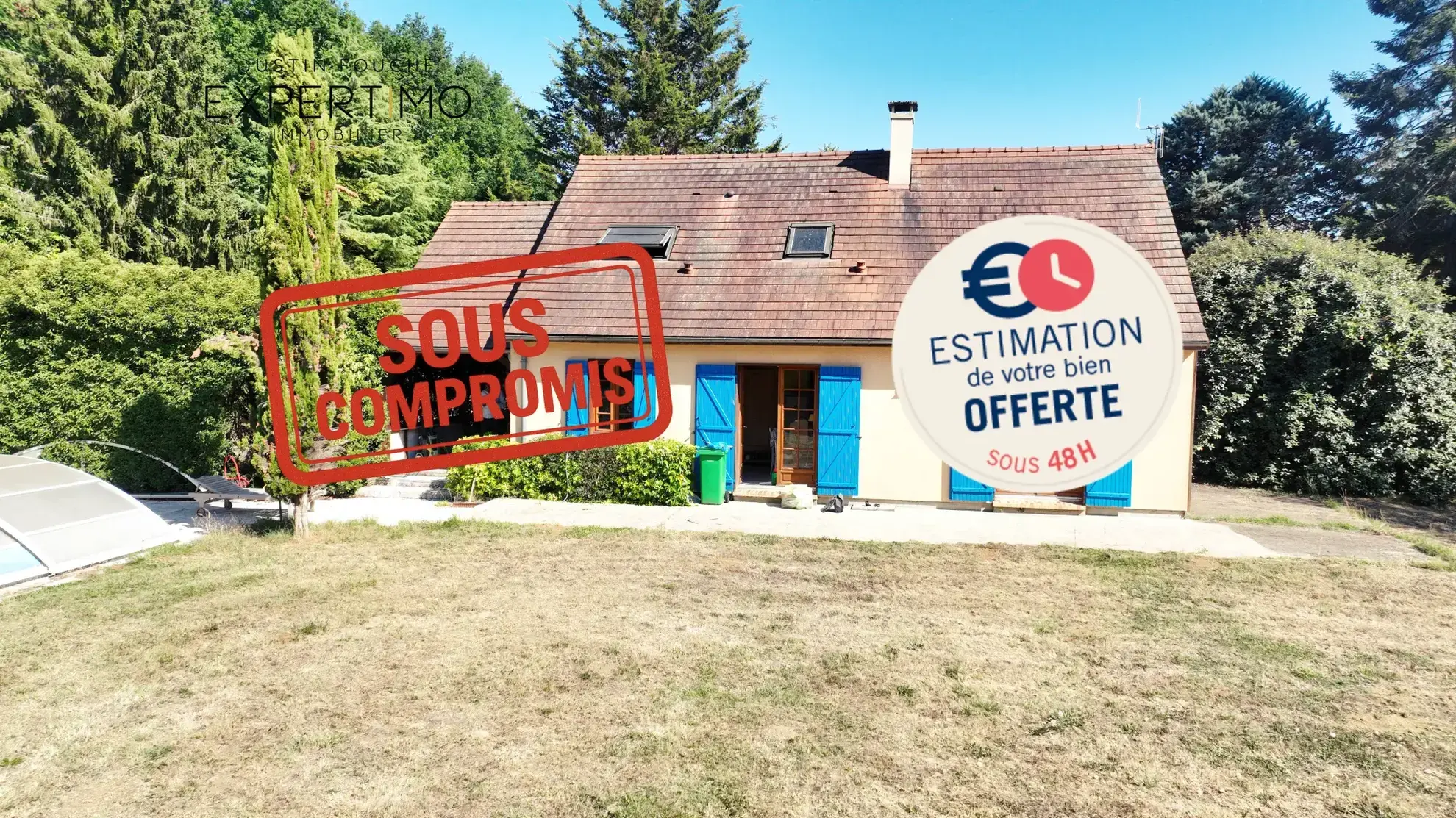 Belle maison avec piscine, étang et dépendance à La Chapelle Saint Rémy