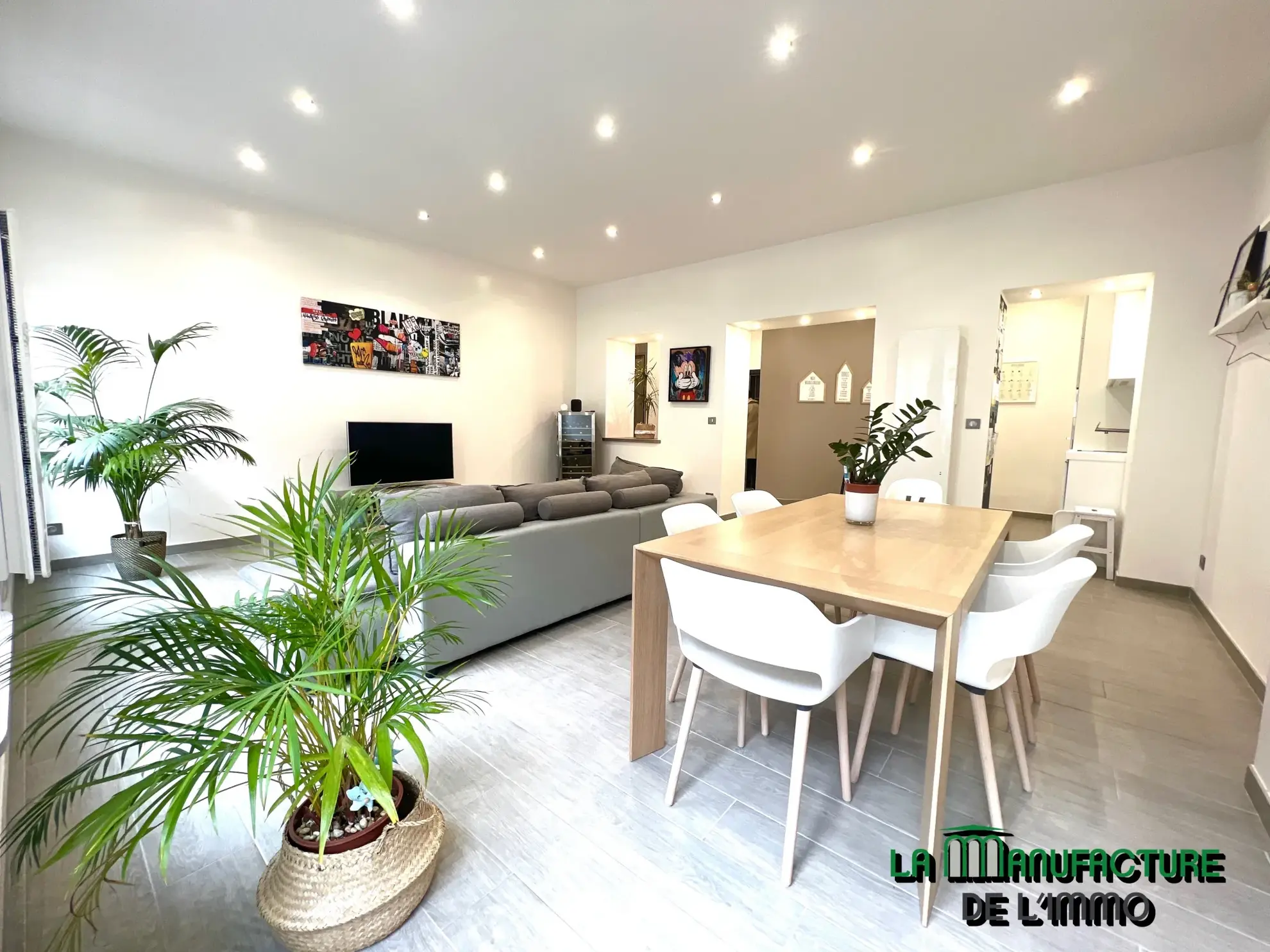 Appartement rénové F5 traversant au cœur de Saint-Étienne 