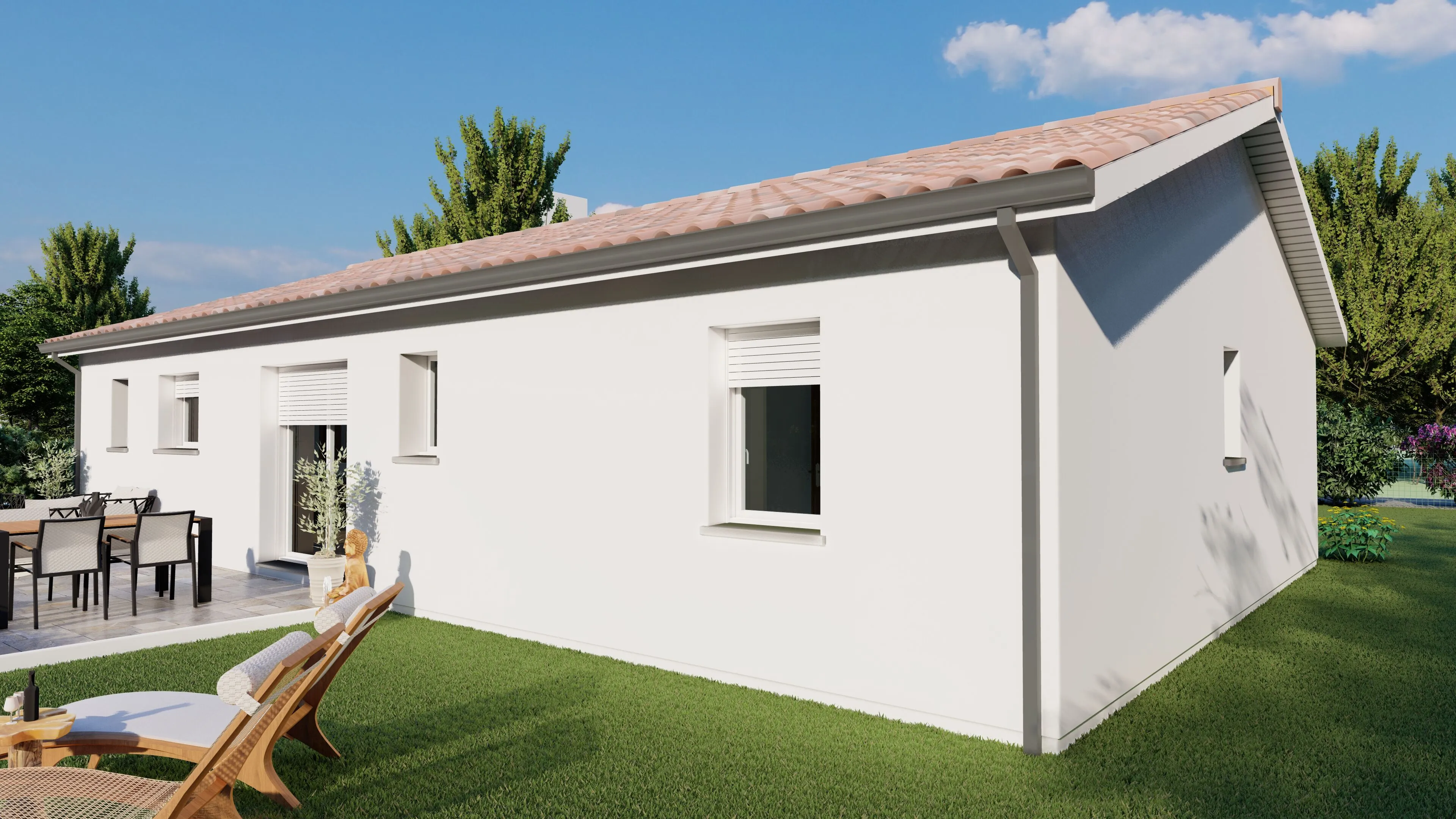 Maison neuve de 95 m² à Beaulieu avec 3 chambres et garage - Projet personnalisé