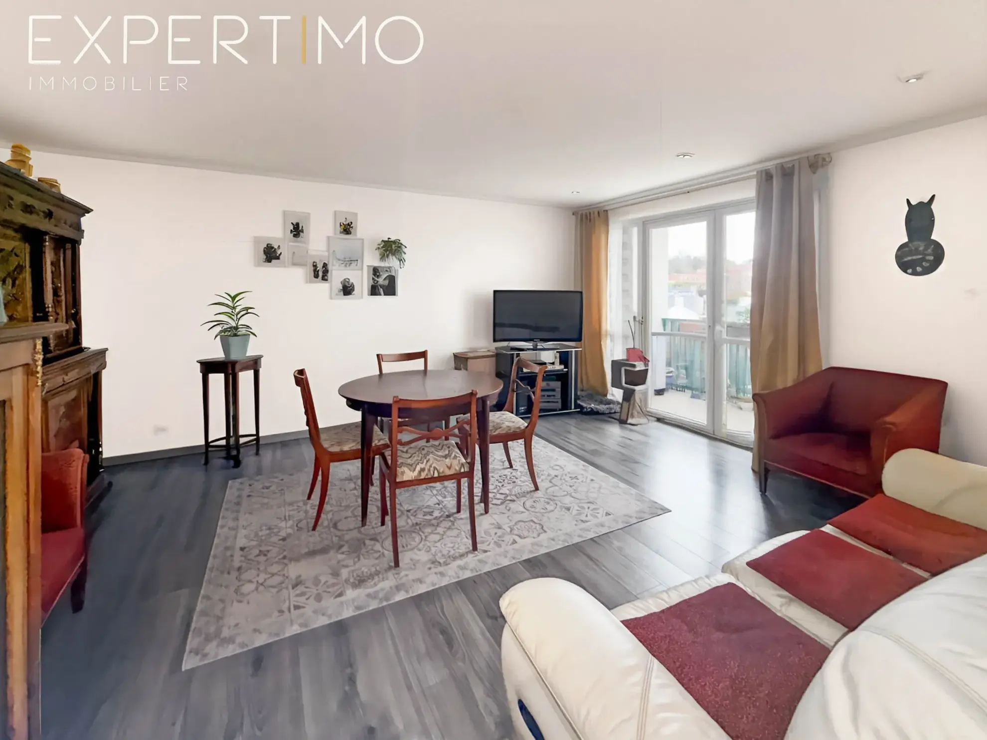 Appartement 3 pièces à Margency avec balcon et vue dégagée 