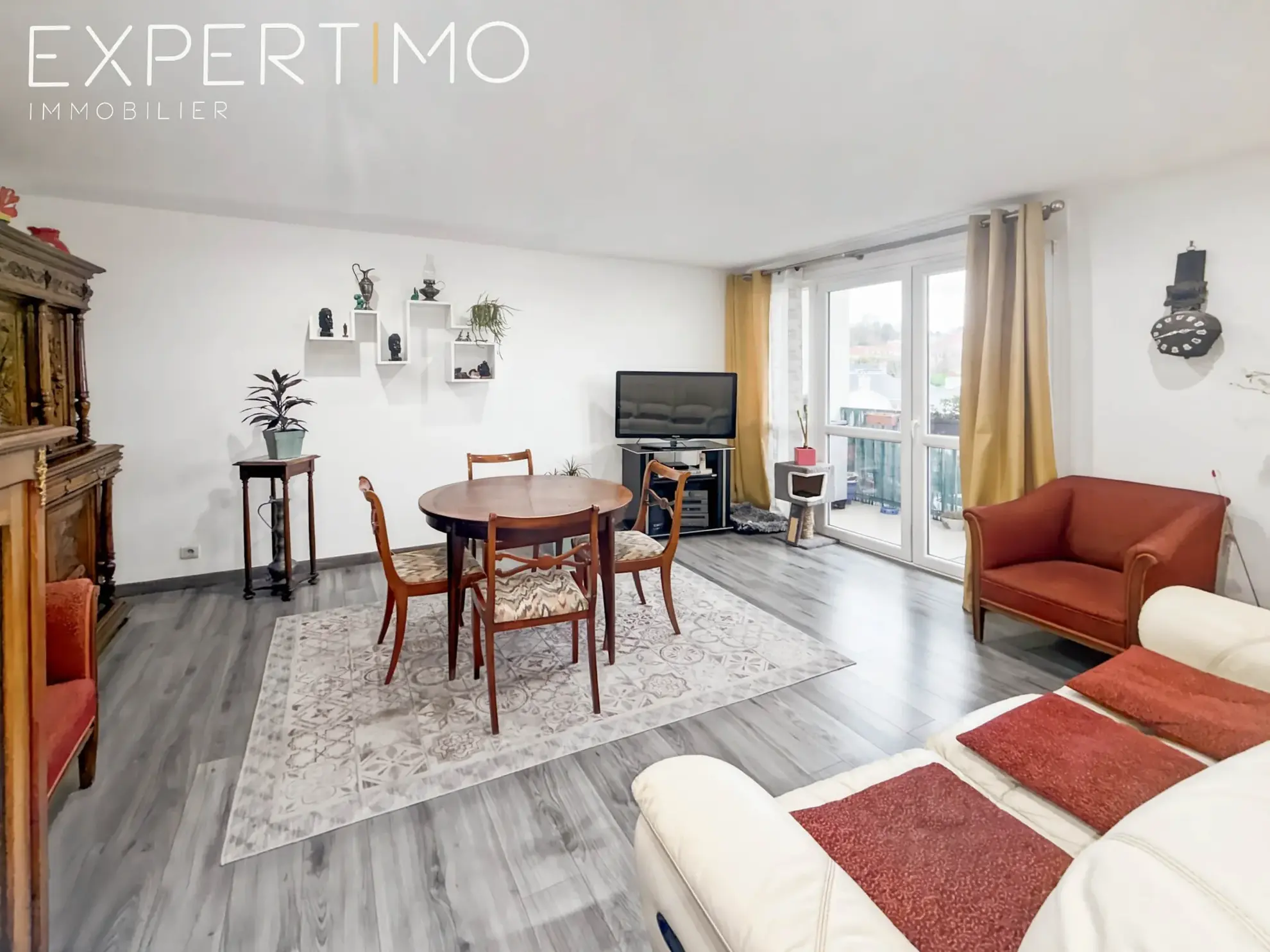 Appartement 3 pièces à Margency avec balcon et vue dégagée 
