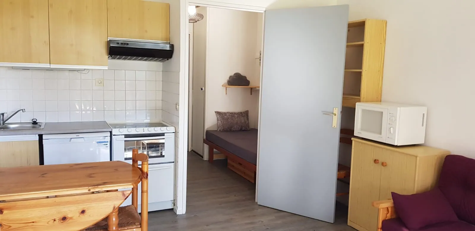 Studio cabine avec balcon et piscine à Pornichet, investissement locatif 