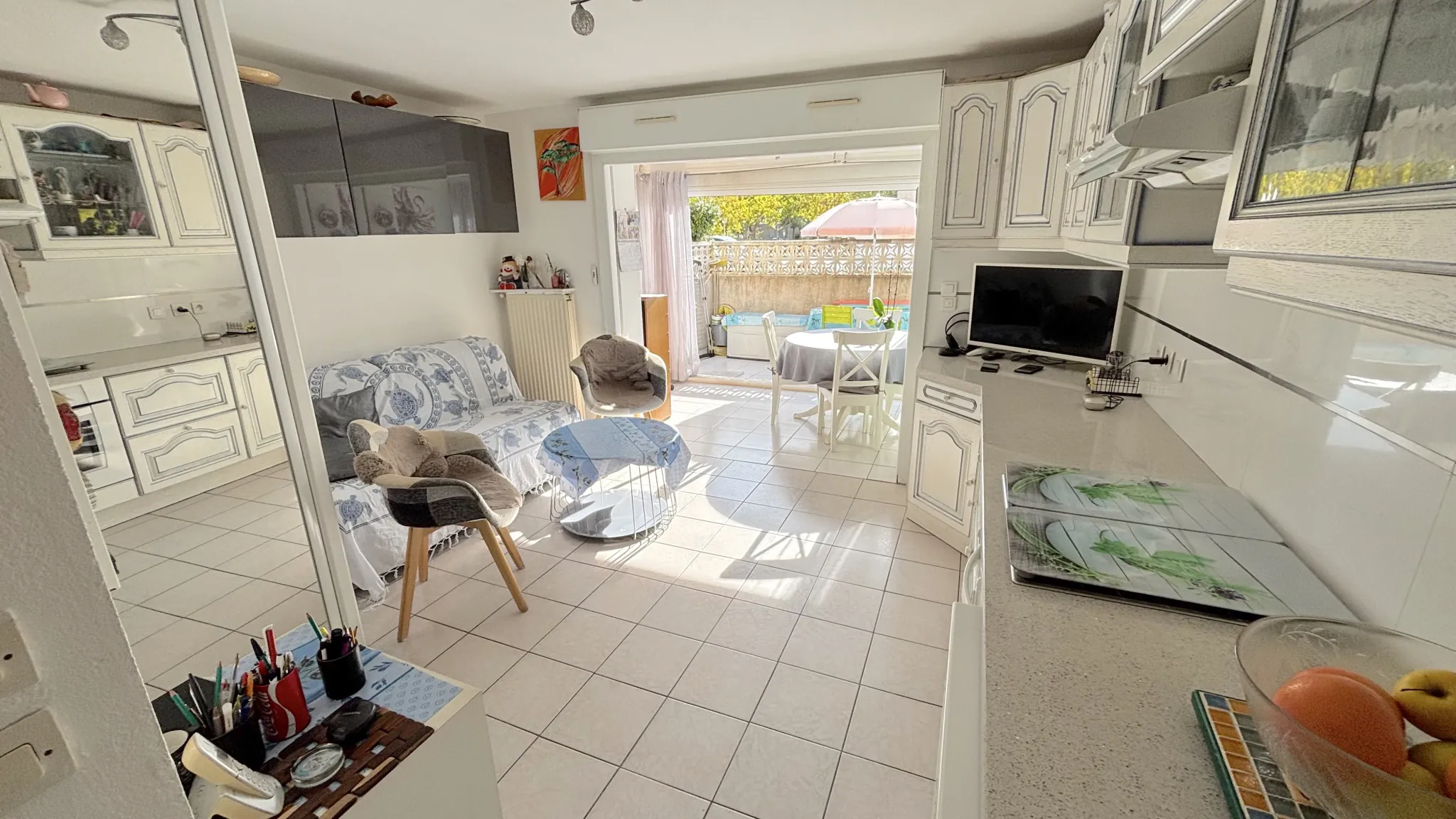 Maison F3 avec véranda, terrasse et parking à Carnon-Plage 