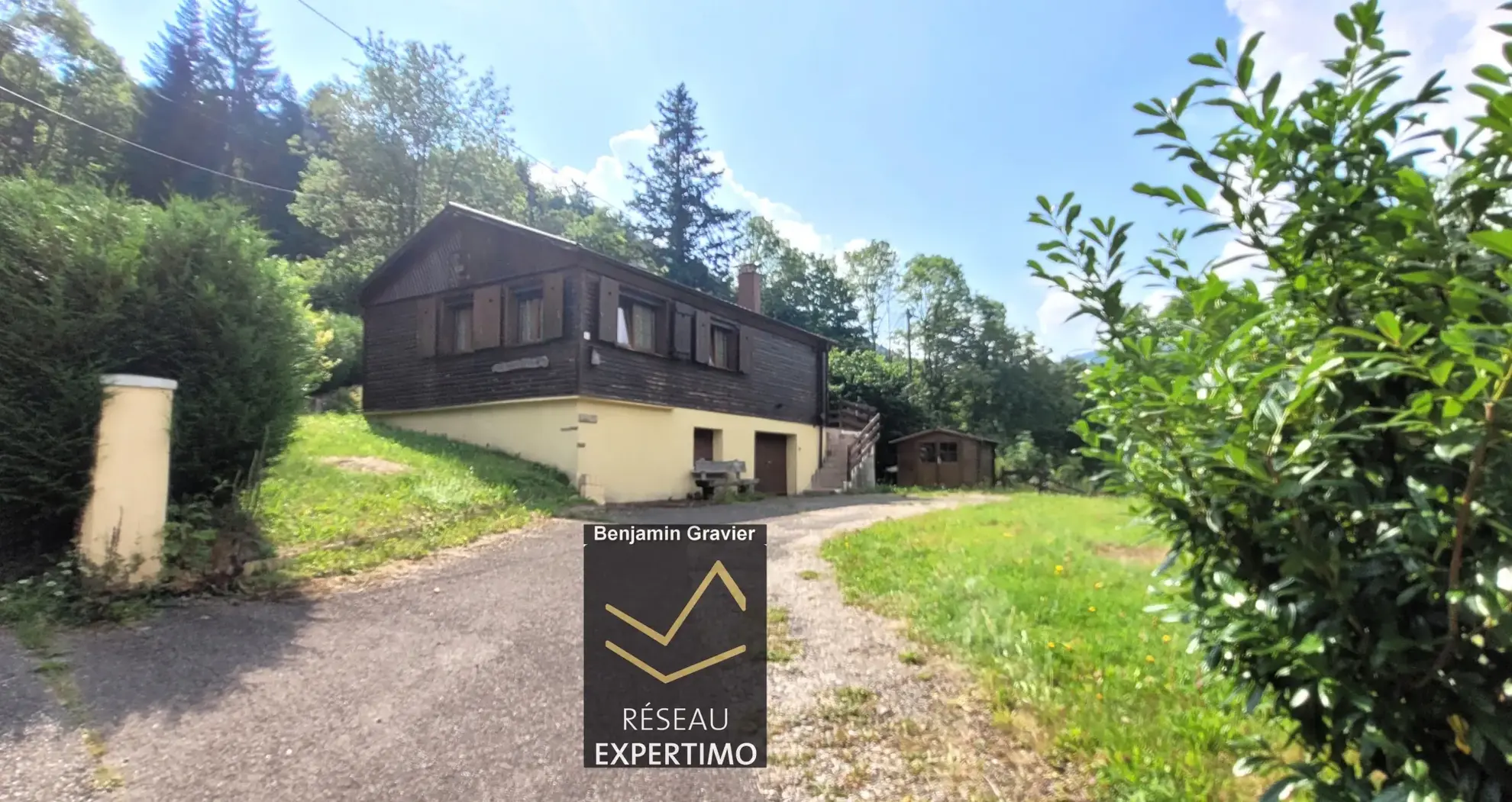Charmant chalet à Mittlach avec vue dégagée et terrain de 7,69 ares 