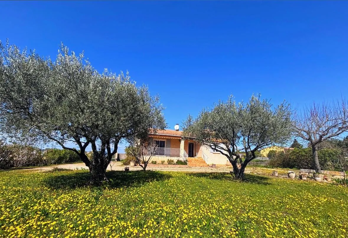 Villa de plain-pied avec jardin et dépendances à Visan, Vaucluse
