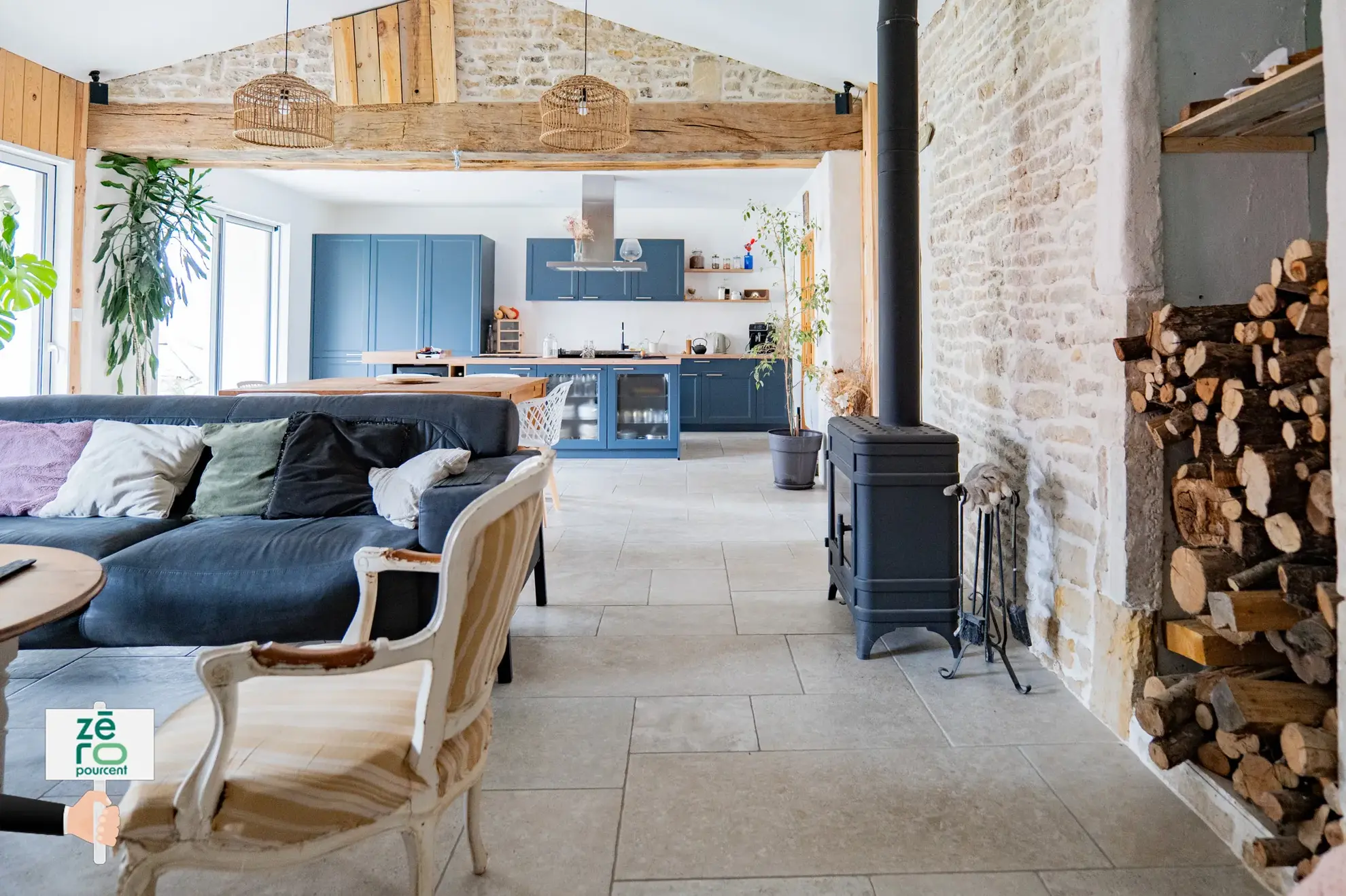 Maison de charme rénovée avec piscine à Chaillé-les-Marais (Vendée) 
