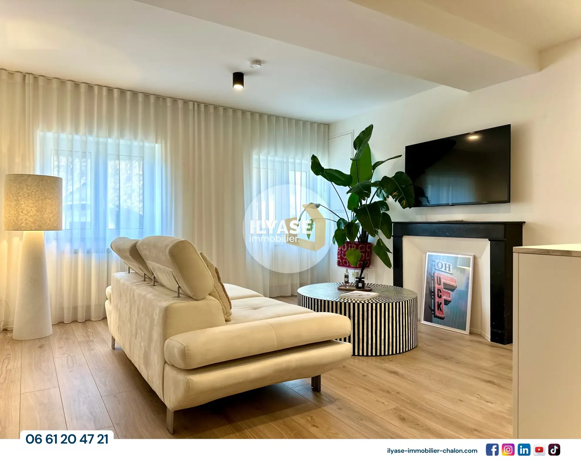 Appartement T2 meublé de 50 m² avec emplacement central à Chalon-sur-Saône 